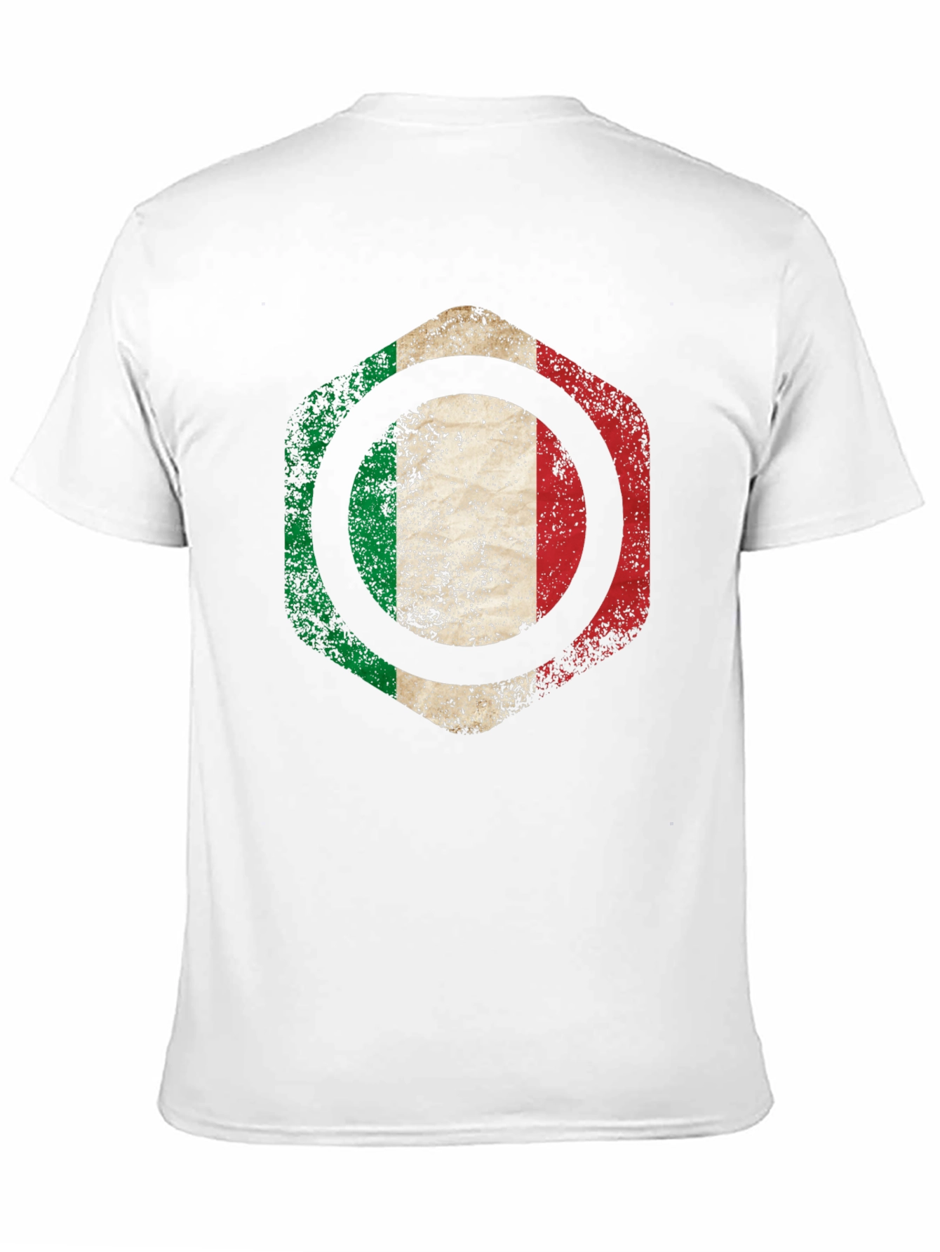 Italian Flag Graphic T-Shirt - Mens Black Tee