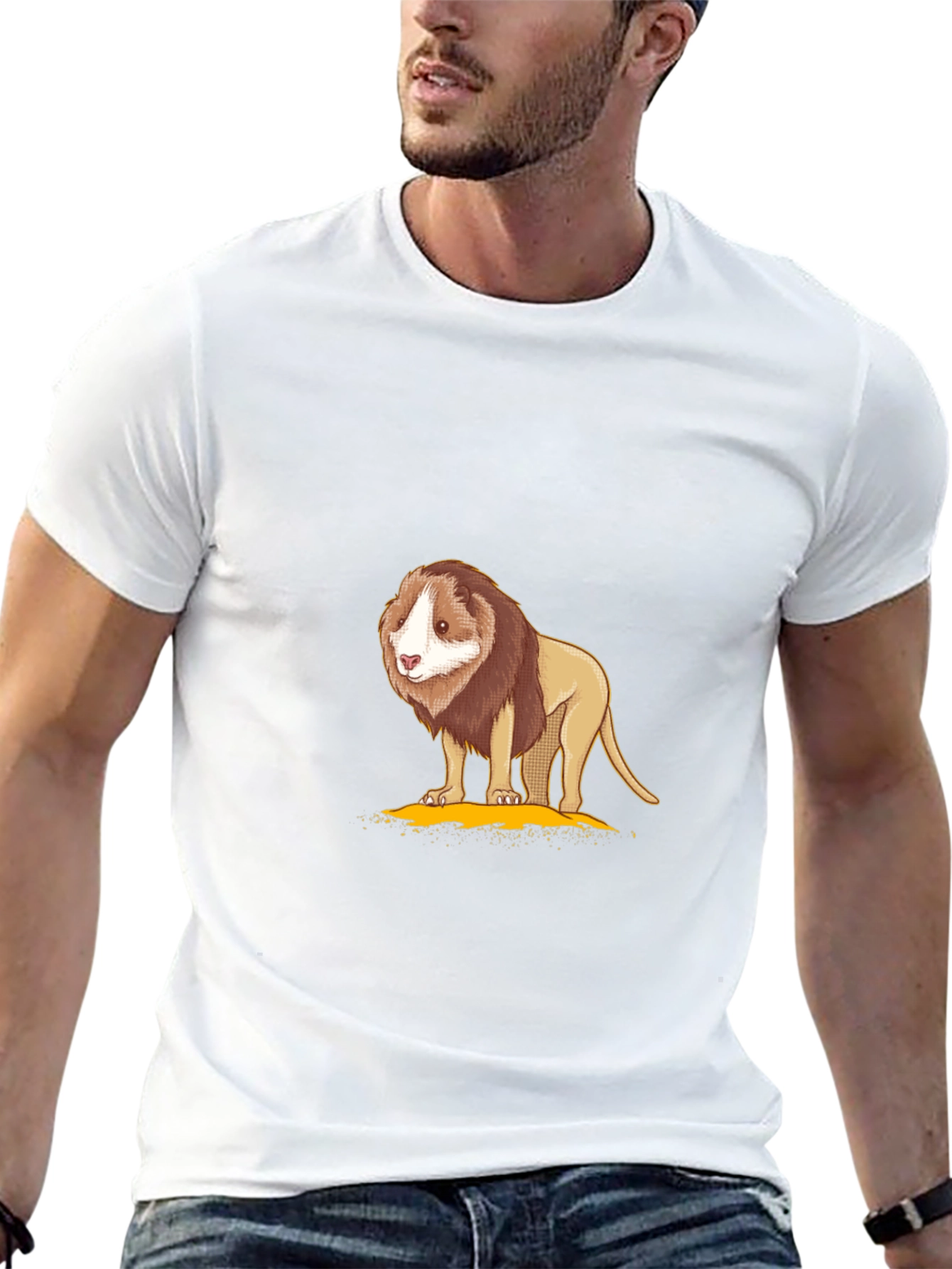 Lion Graphic T-Shirt - Soft Cotton Blend
