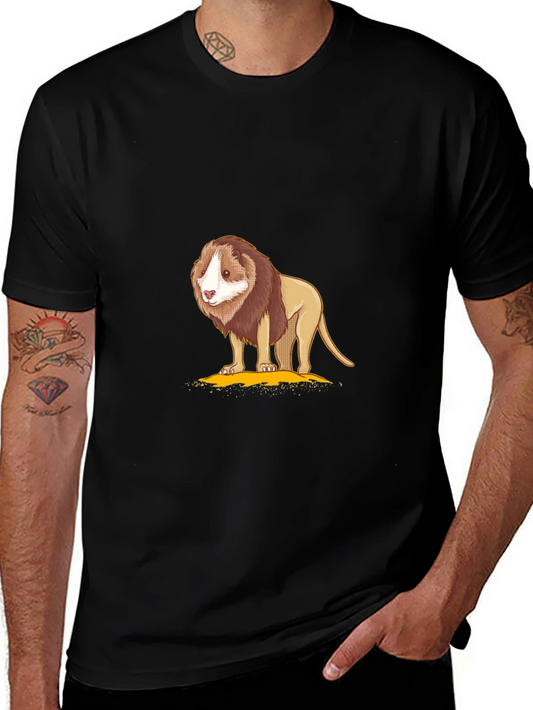 Lion Graphic T-Shirt - Soft Cotton Blend