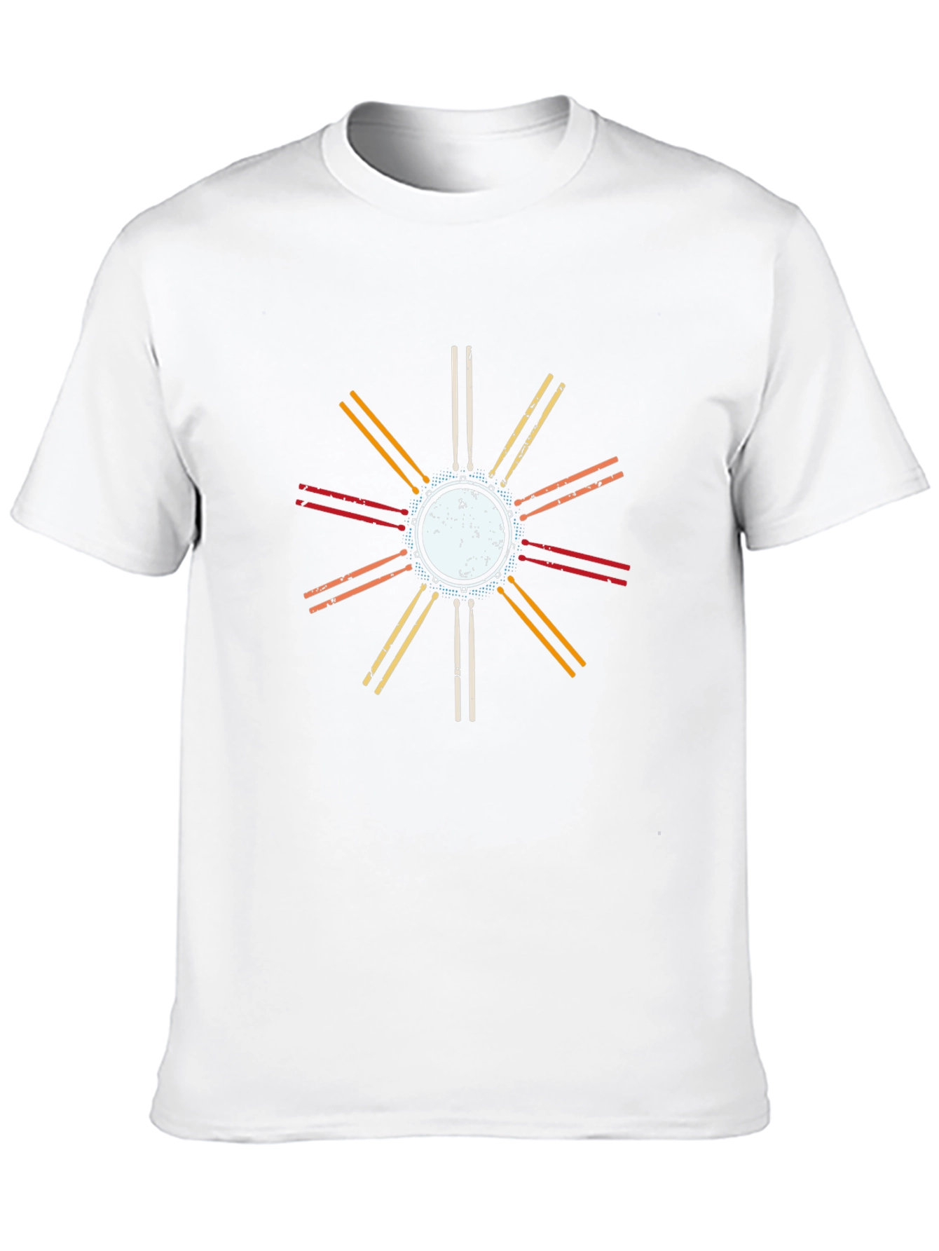 Retro Drum Kit Graphic T-Shirt