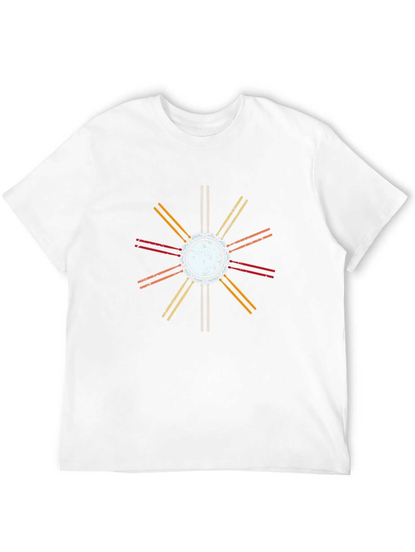 Retro Drum Kit Graphic T-Shirt