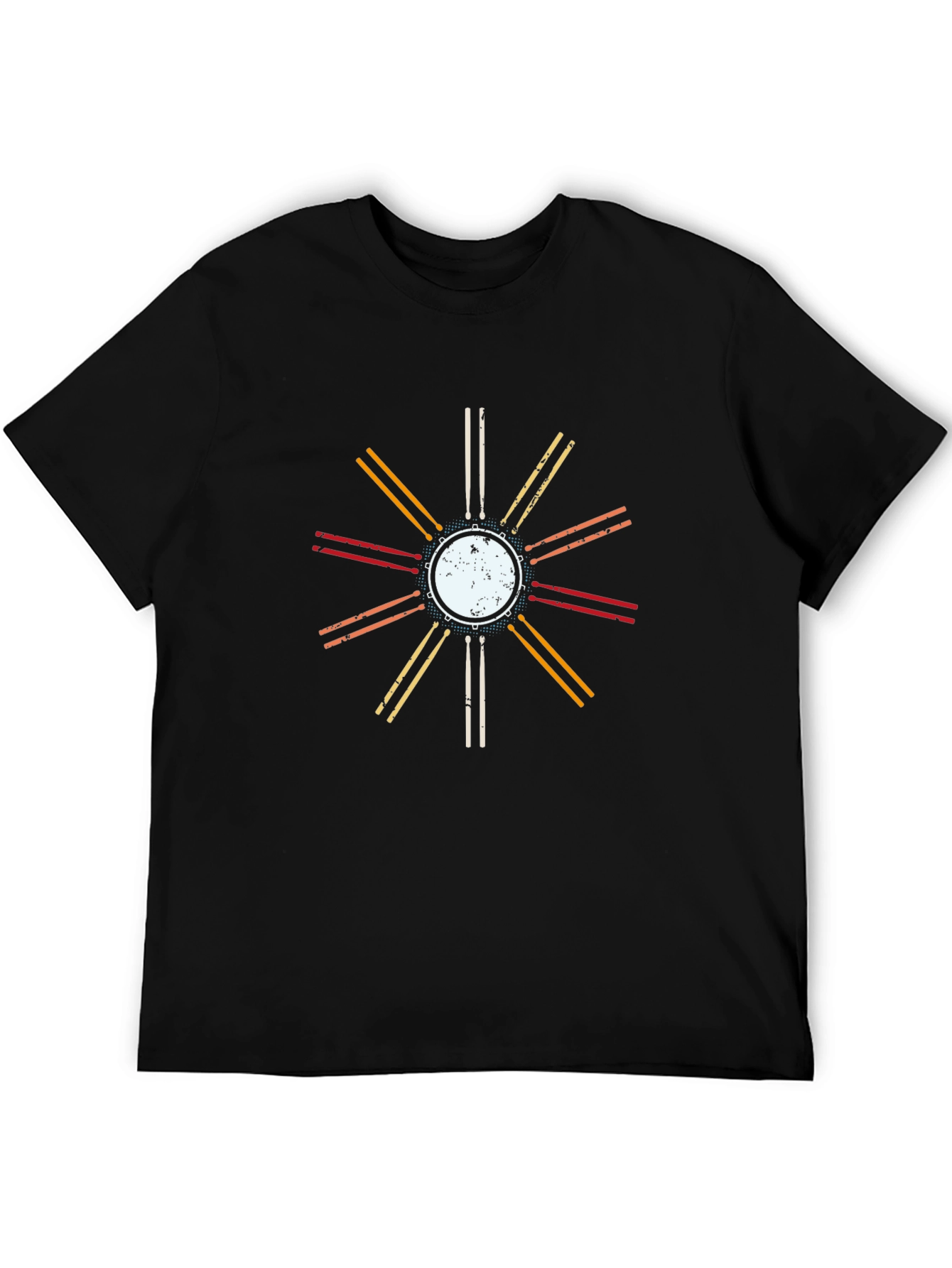 Retro Drum Kit Graphic T-Shirt