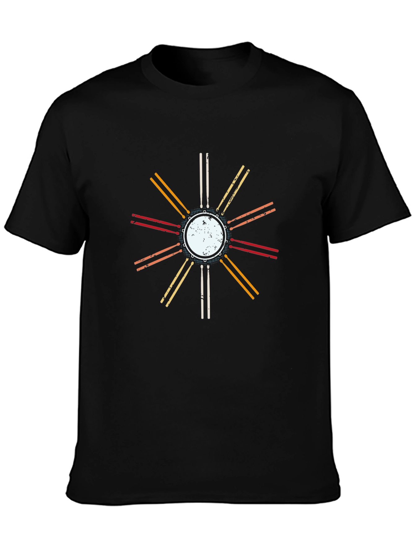 Retro Drum Kit Graphic T-Shirt