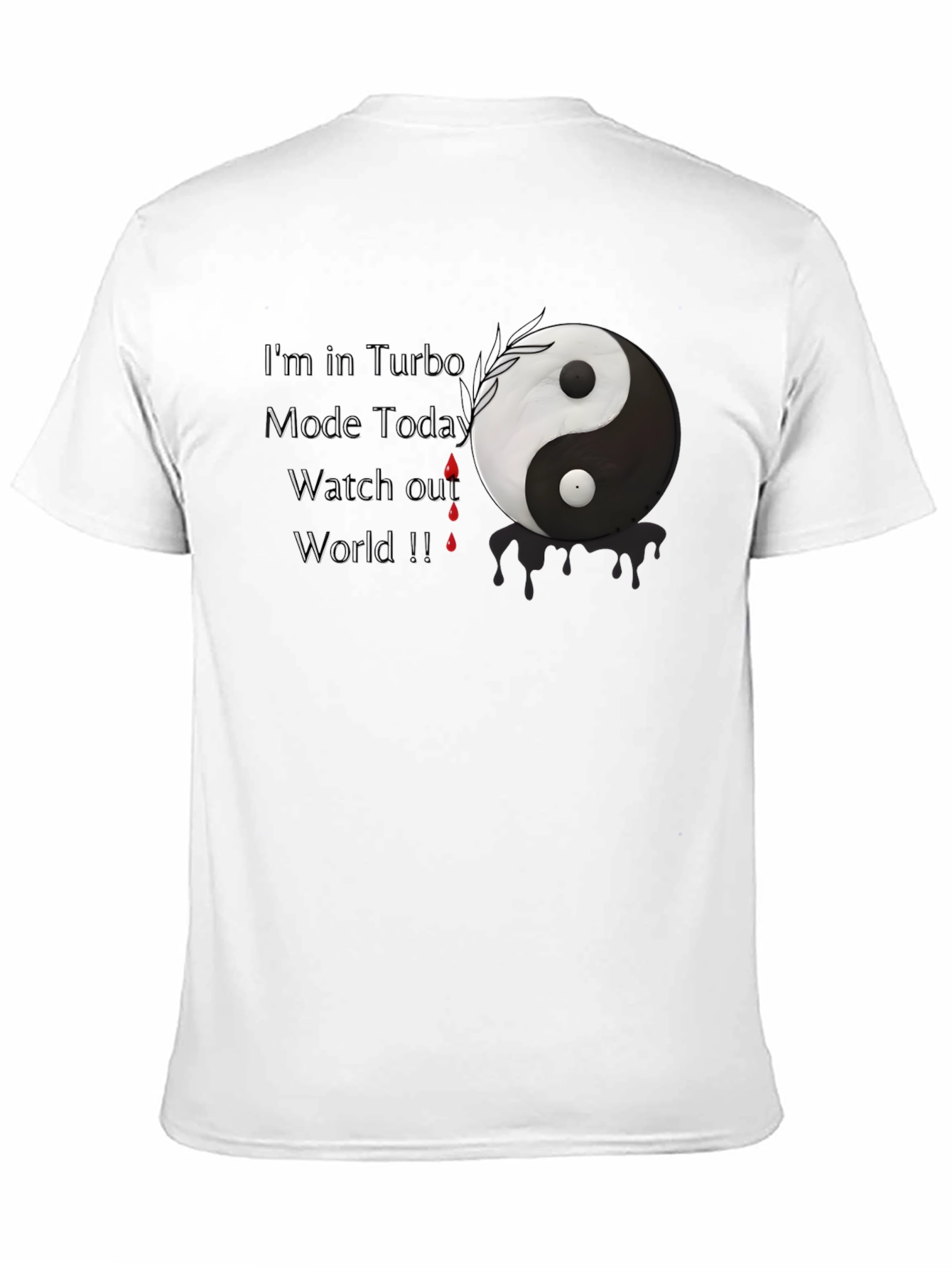 Turbo Mode Yin Yang Graphic T-Shirt