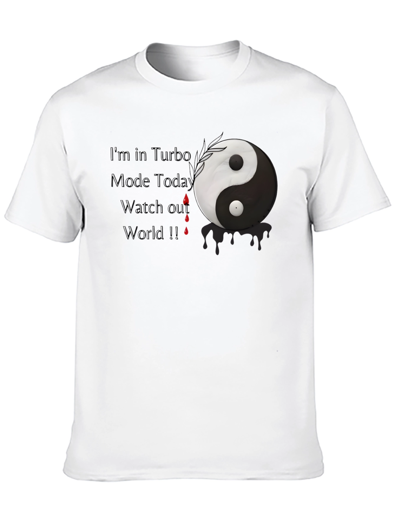 Turbo Mode Yin Yang Graphic T-Shirt