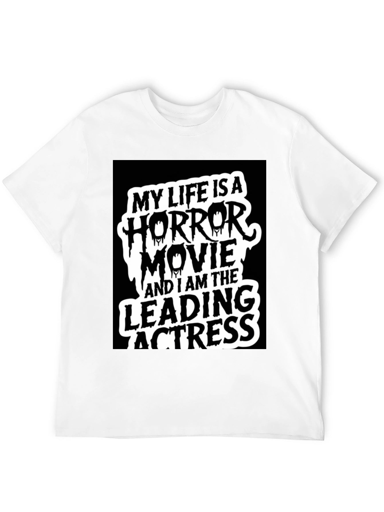 Horror Movie Leading Actress Graphic Tee