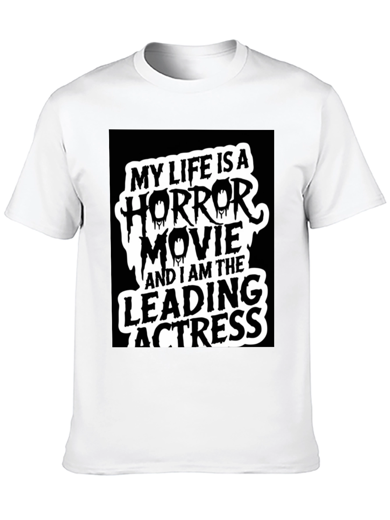 Horror Movie Leading Actress Graphic Tee