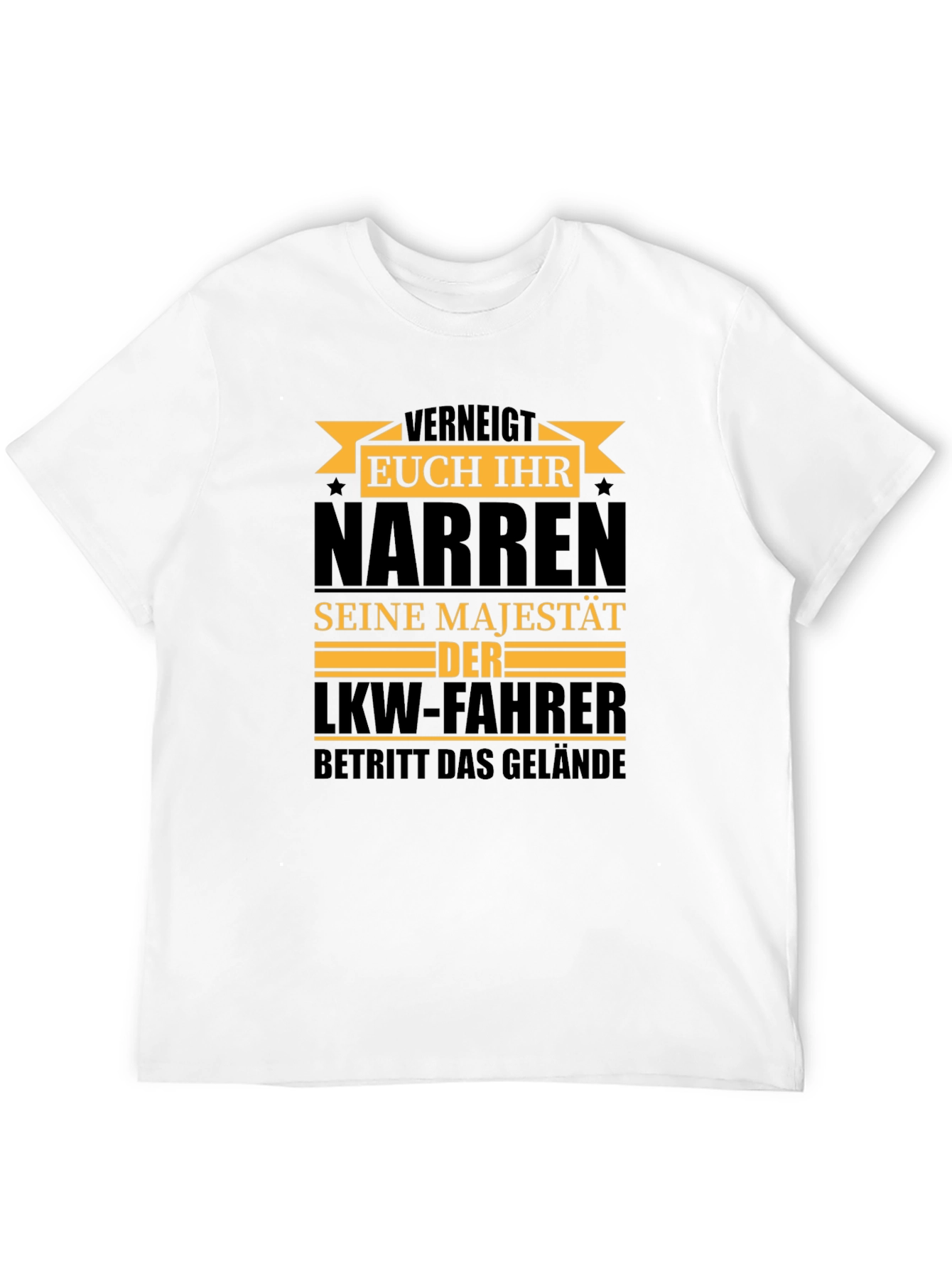 Truck Driver Majesty T-Shirt - Black Cotton Tee