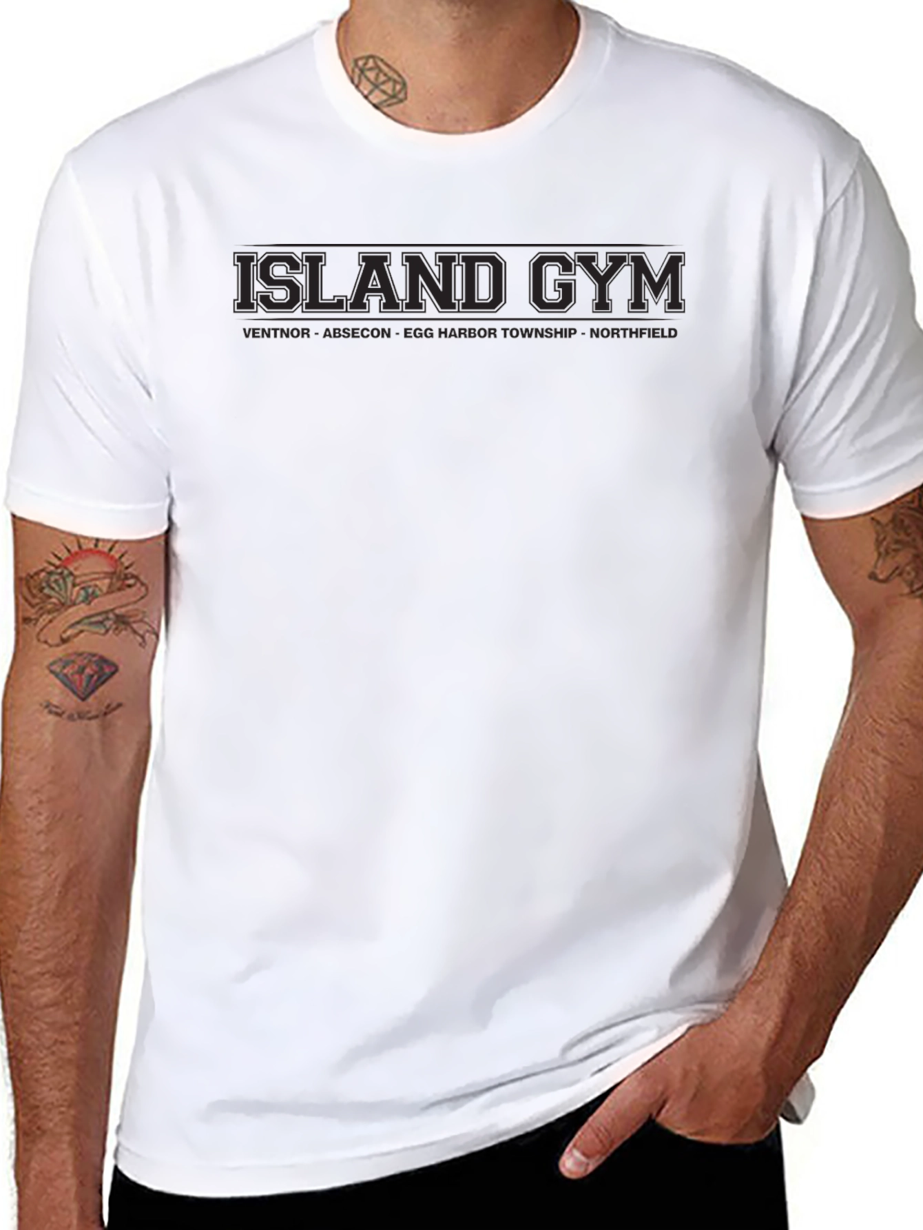 Island Gym Black T-Shirt
