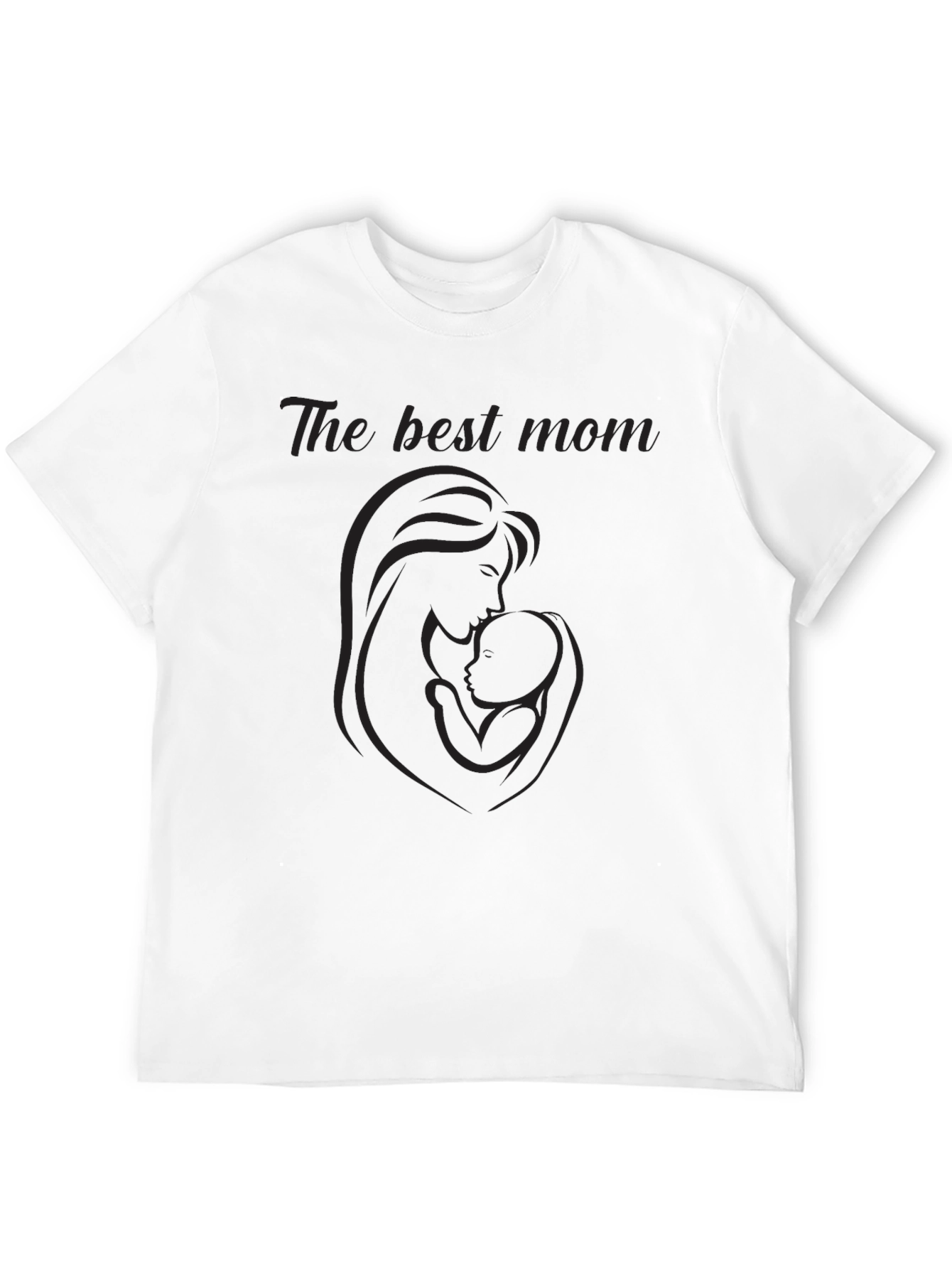 Best Mom Graphic Tee - Soft Black Cotton