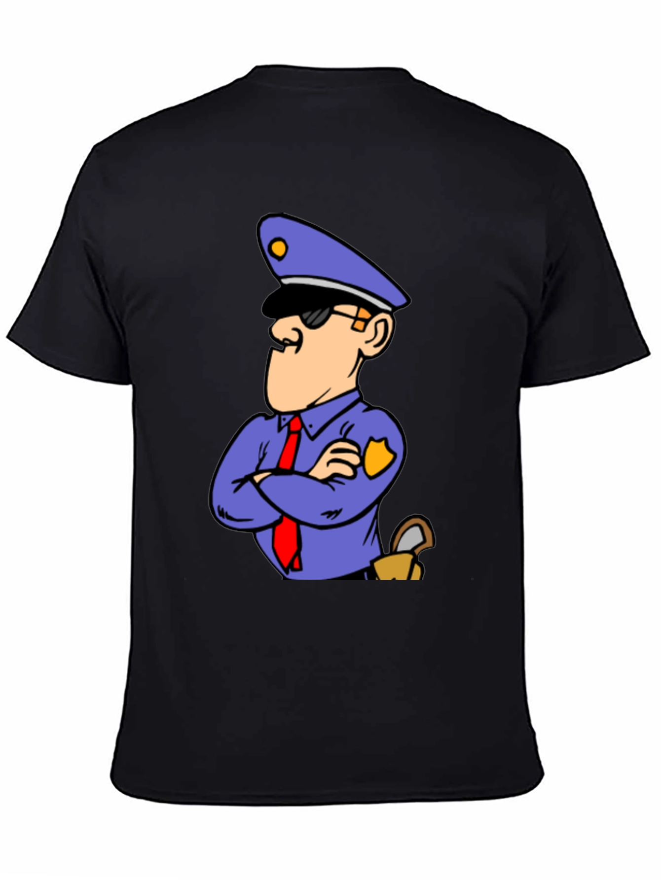 Cartoon Police T-Shirt - Cool Graphic Tee