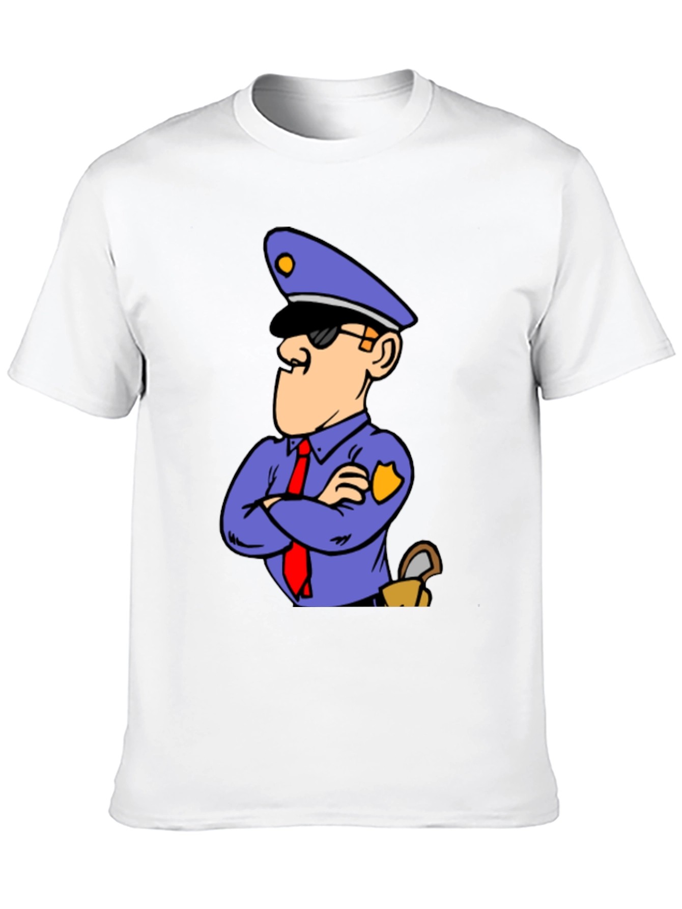 Cartoon Police T-Shirt - Cool Graphic Tee