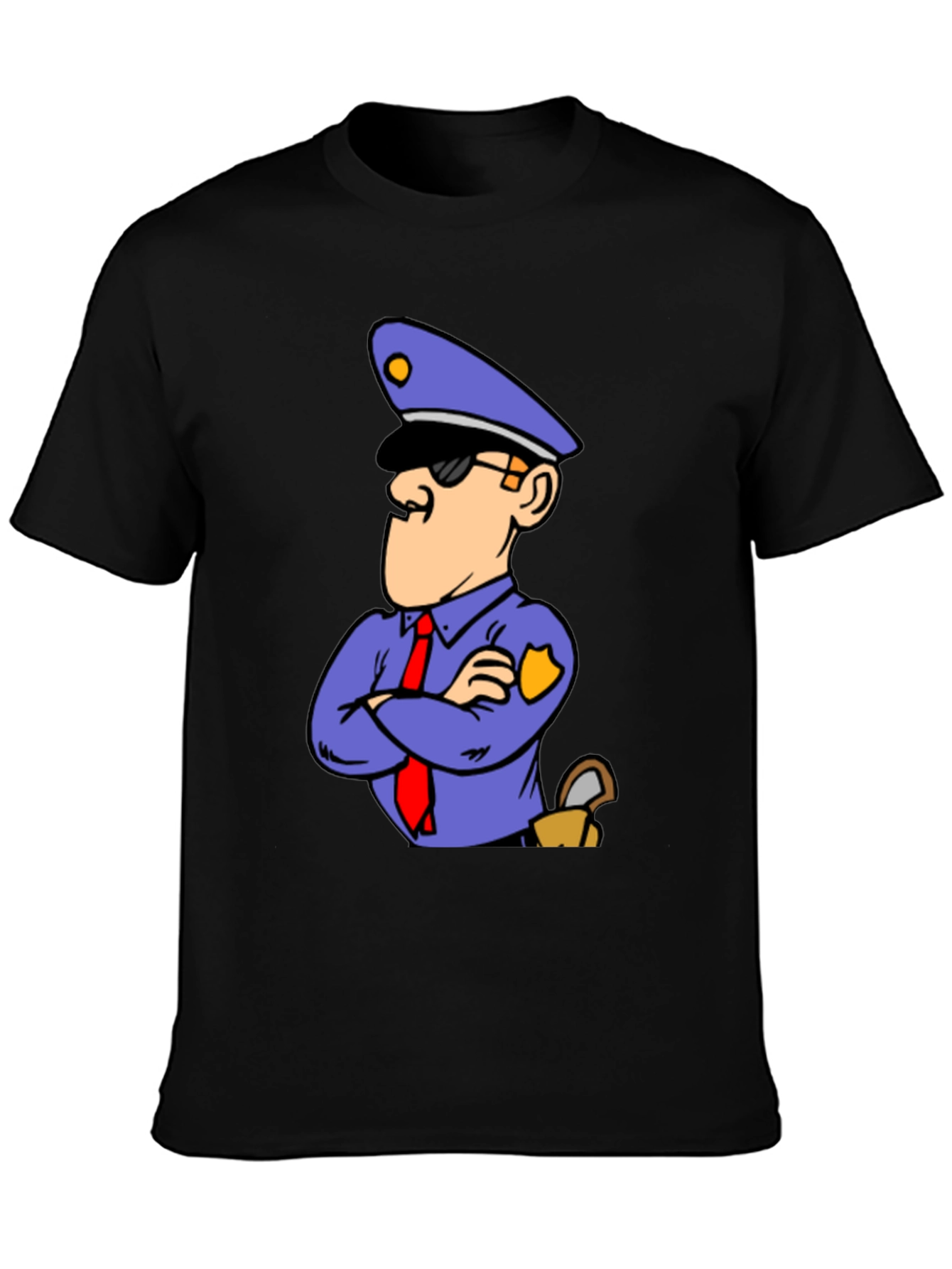 Cartoon Police T-Shirt - Cool Graphic Tee