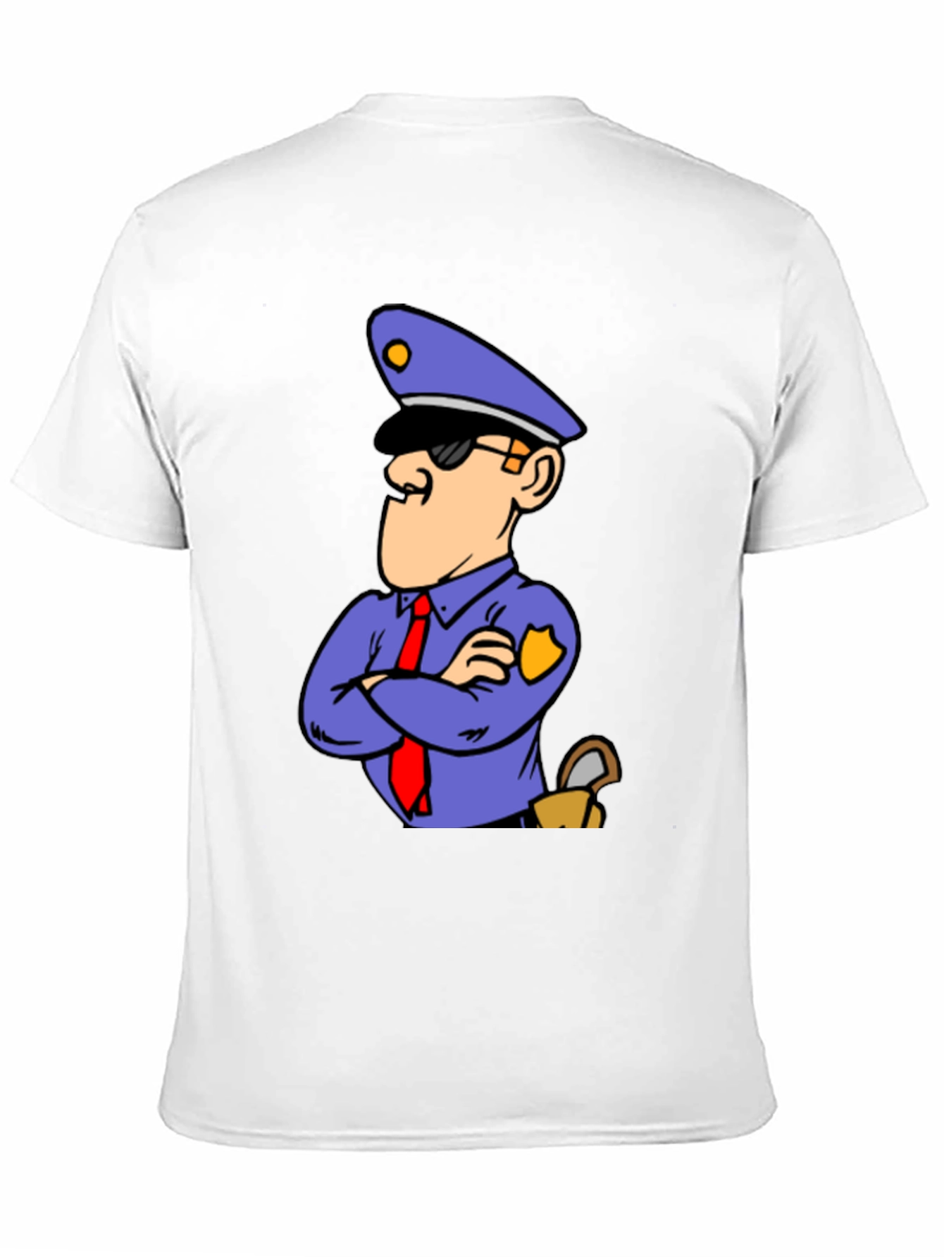 Cartoon Police T-Shirt - Cool Graphic Tee