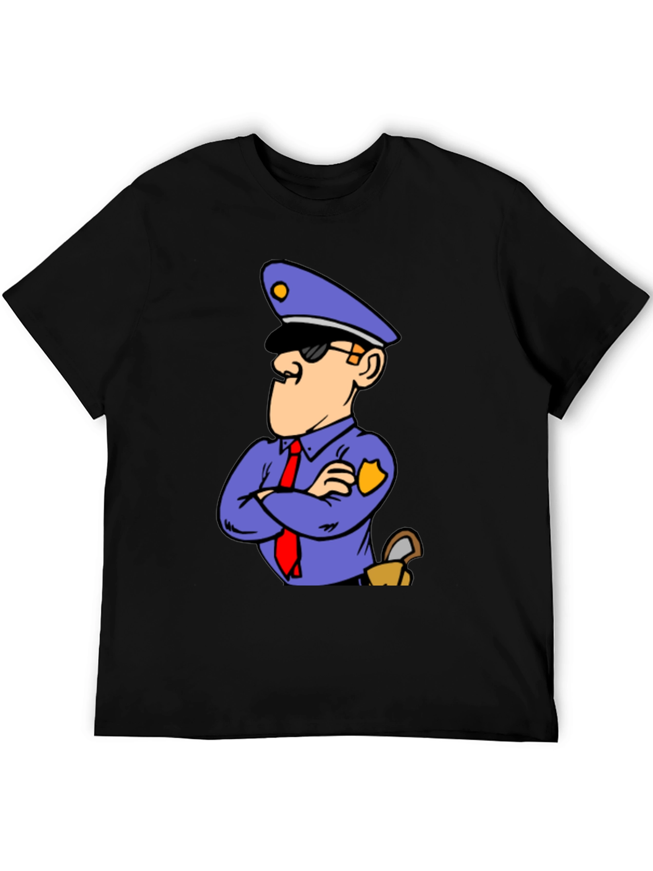 Cartoon Police T-Shirt - Cool Graphic Tee