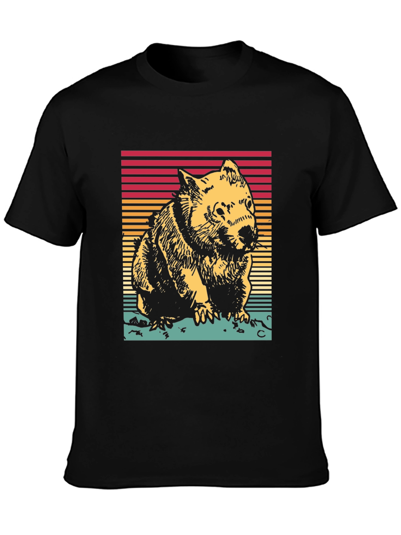 Retro Wombat T-Shirt - Classic Graphic Tee