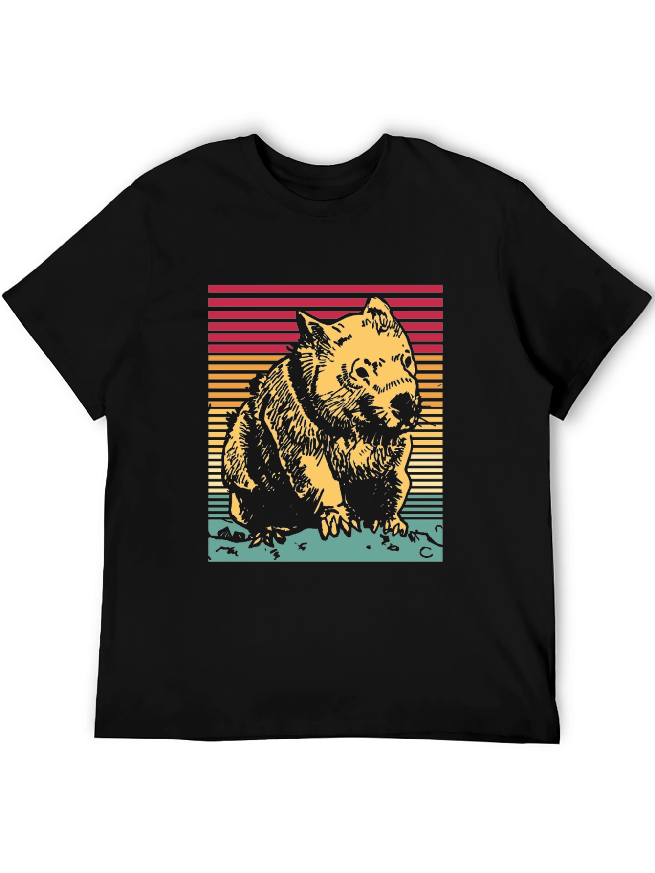 Retro Wombat T-Shirt - Classic Graphic Tee