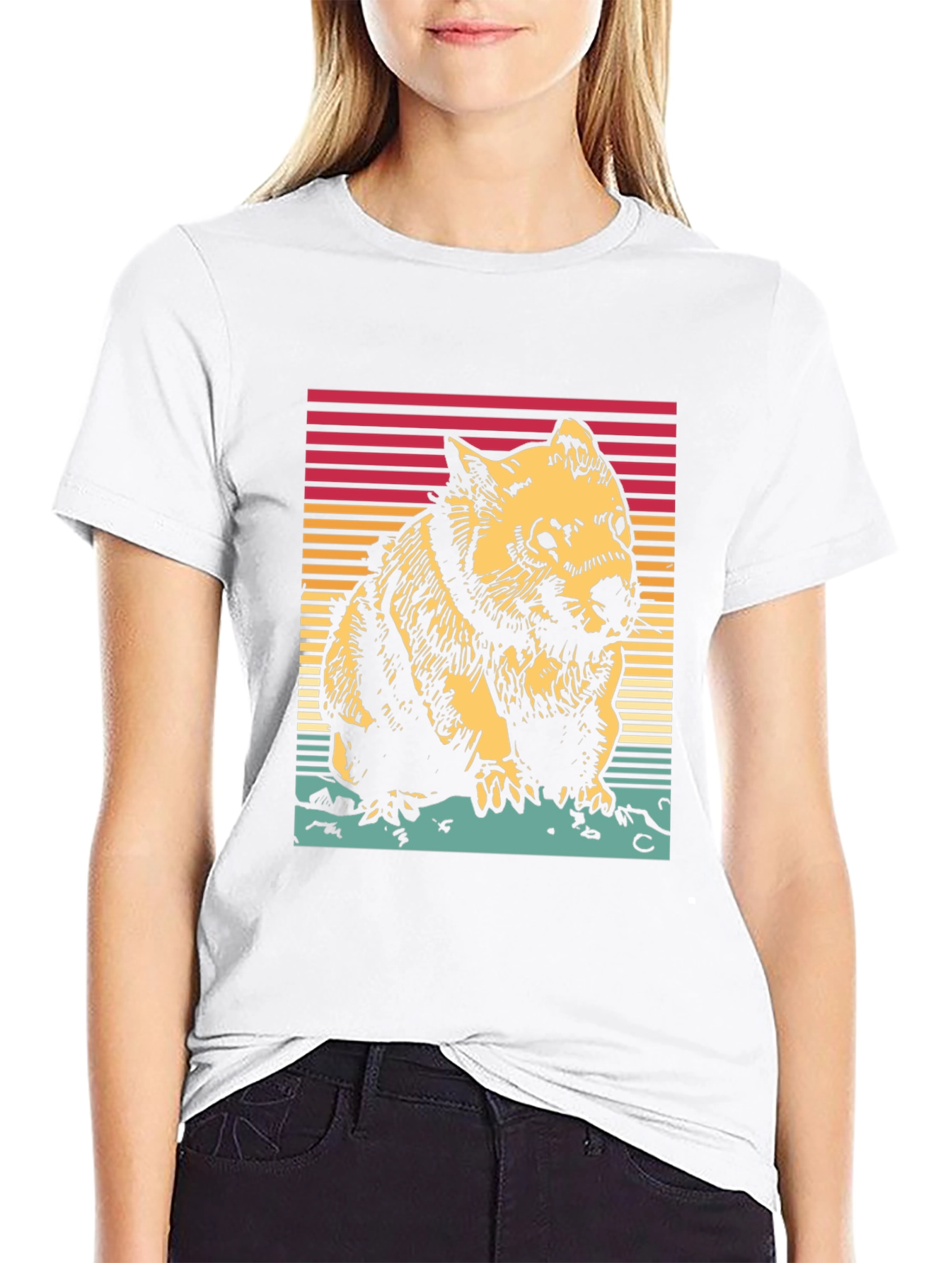 Retro Wombat T-Shirt - Classic Graphic Tee