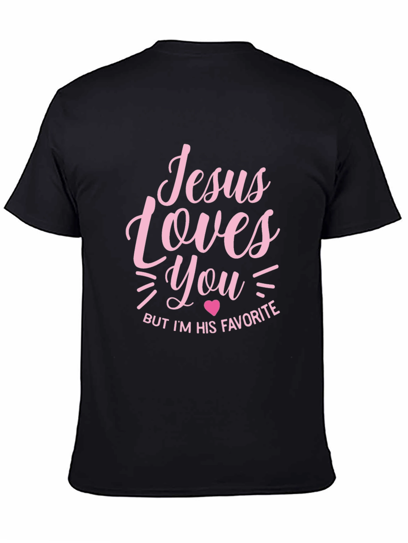 Jesus Loves You T-Shirt - Black Religious Tee
