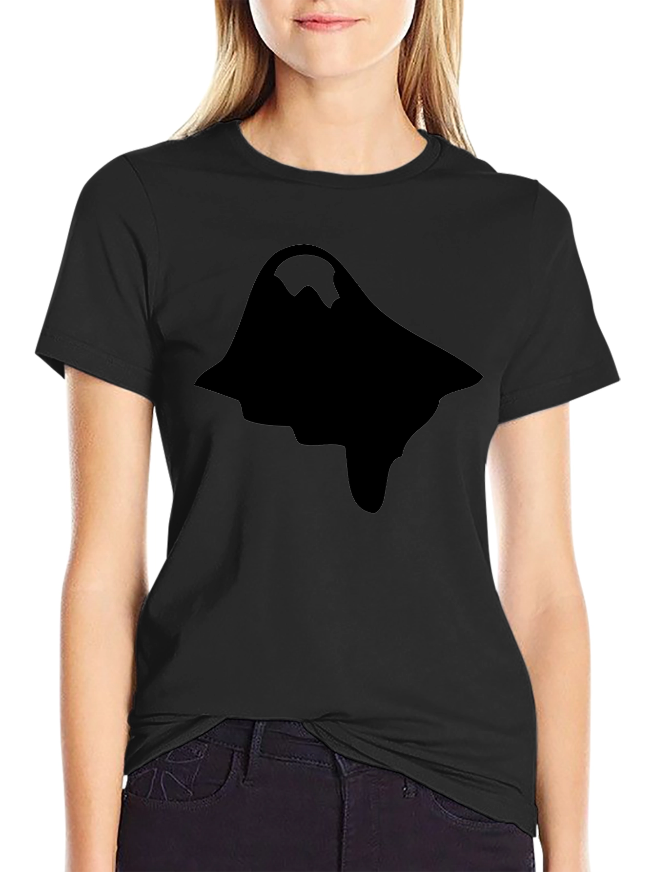 Mens Graphic Print Black Short Sleeve T-Shirt