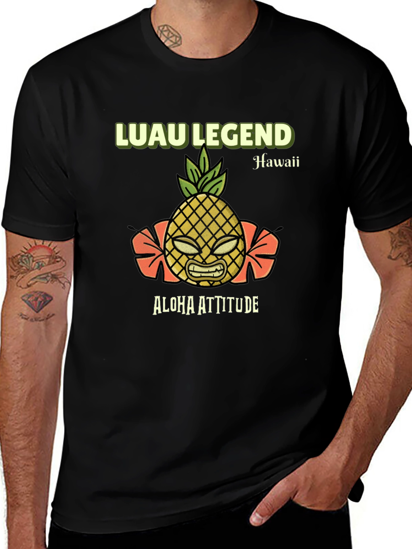 Luau Legend Aloha Attitude Graphic T-Shirt
