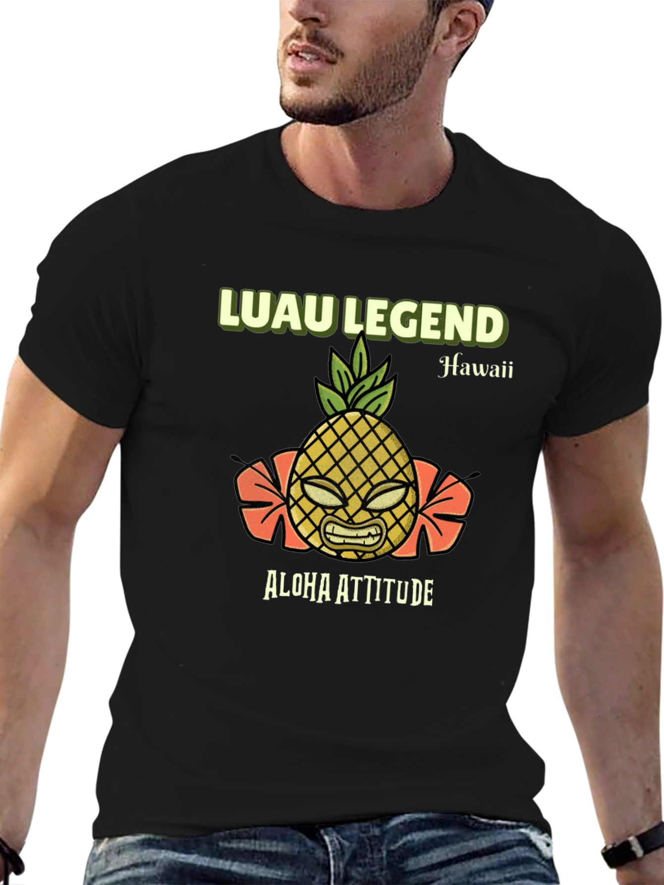 Luau Legend Aloha Attitude Graphic T-Shirt