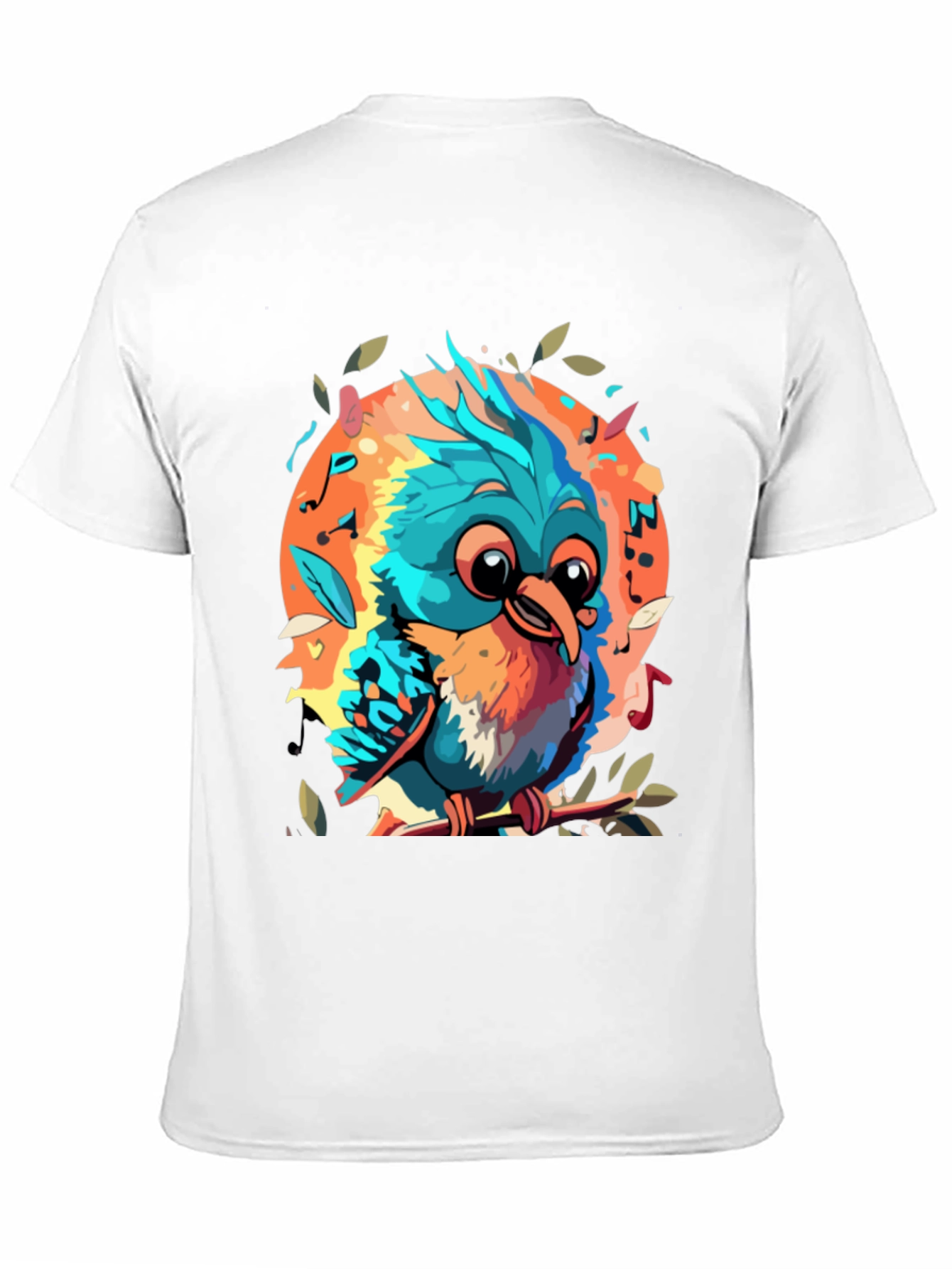 Cartoon Bird Graphic Tee - Soft Cotton Blend