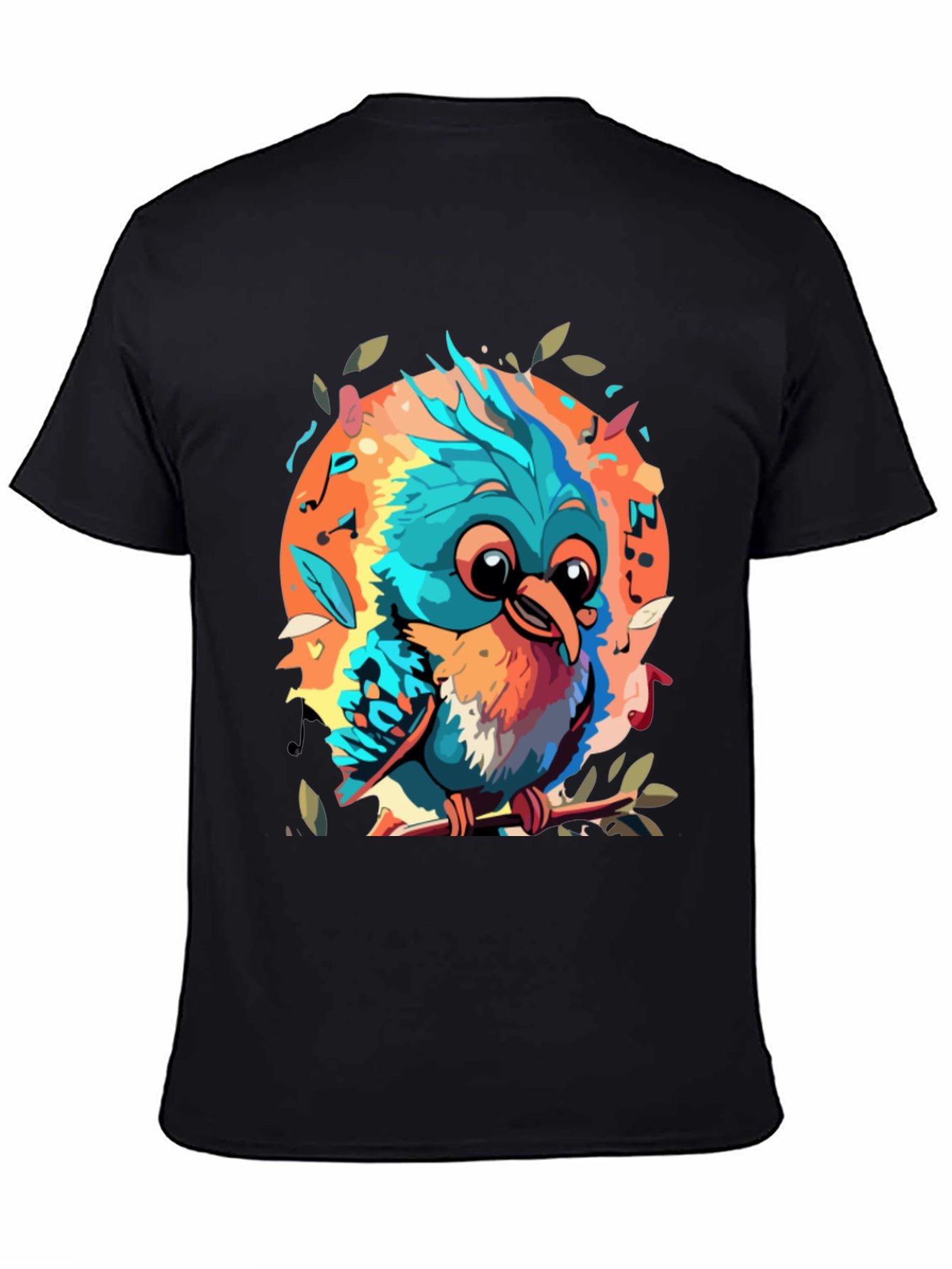 Cartoon Bird Graphic Tee - Soft Cotton Blend