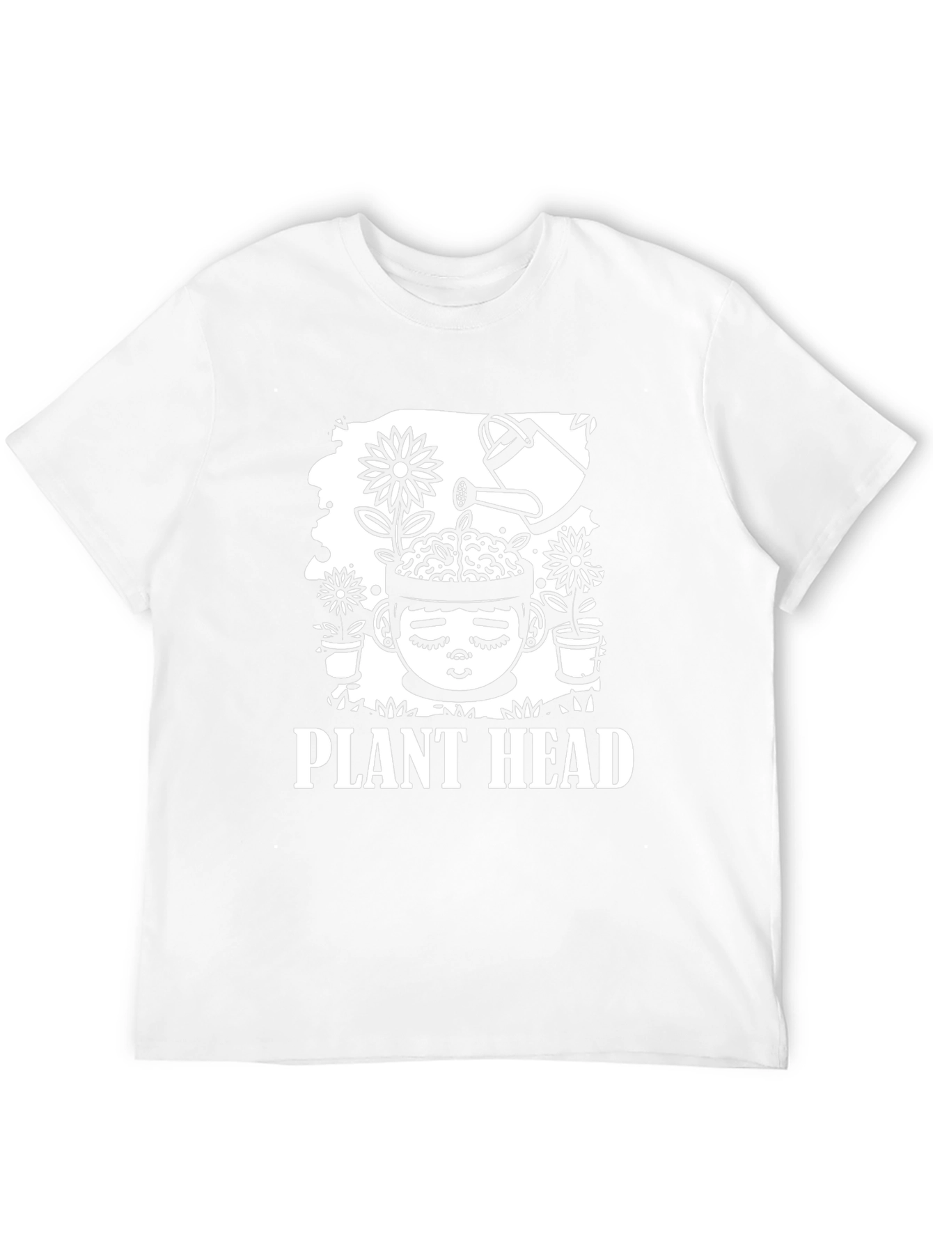 Plant Head Graphic Tee - Quirky Unisex T-Shirt