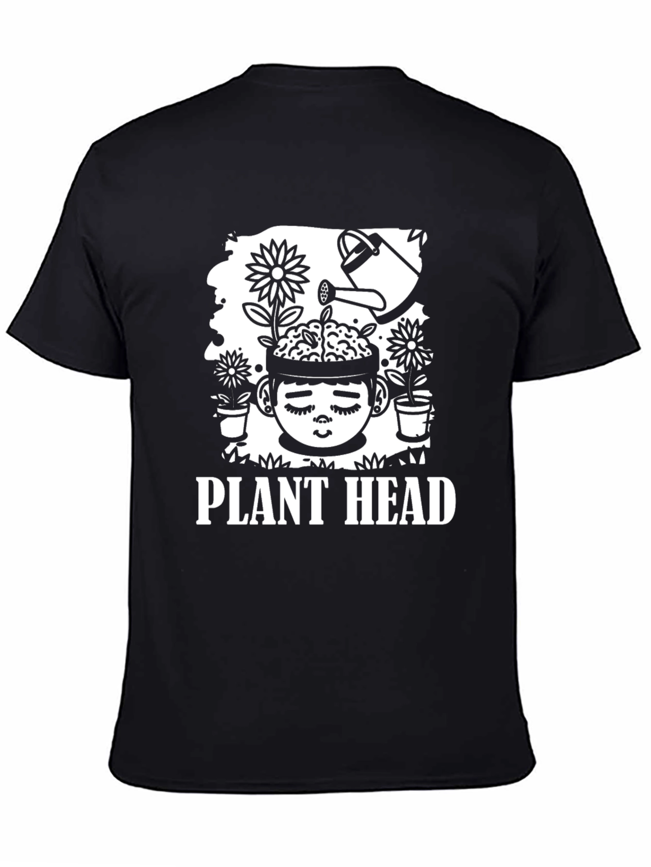 Plant Head Graphic Tee - Quirky Unisex T-Shirt