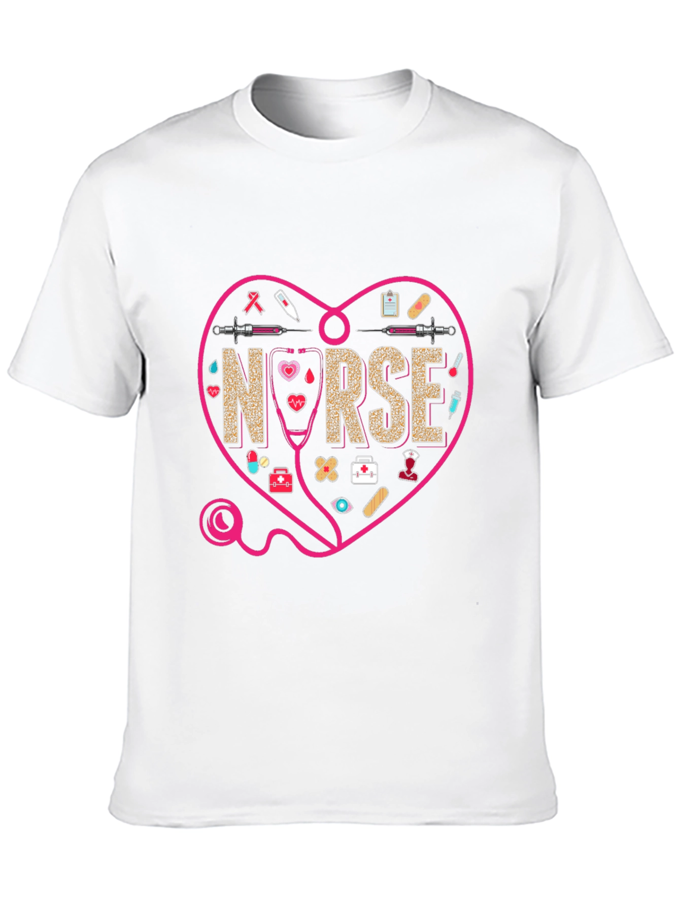 Nurse Heart Graphic T-Shirt