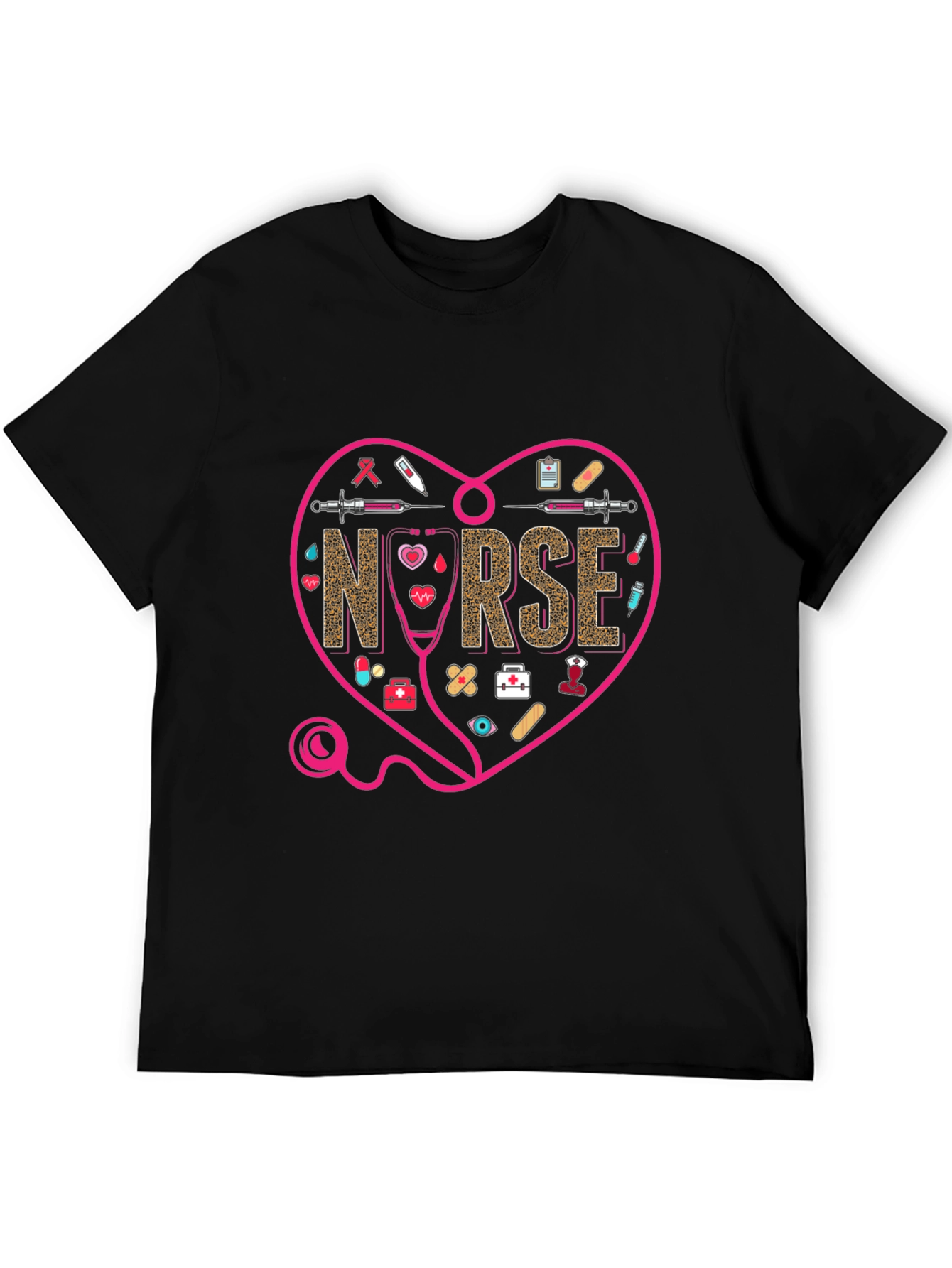 Nurse Heart Graphic T-Shirt