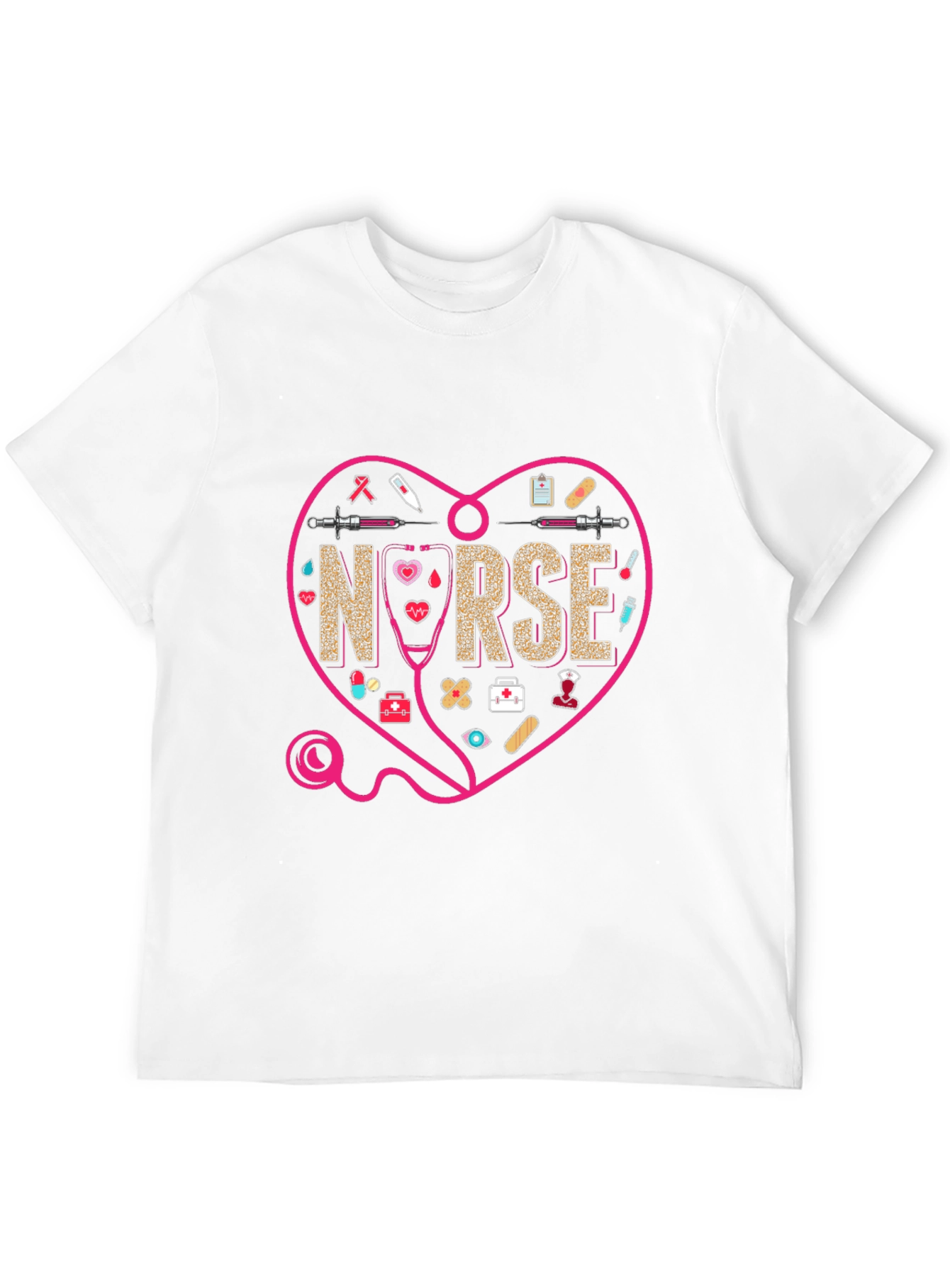 Nurse Heart Graphic T-Shirt