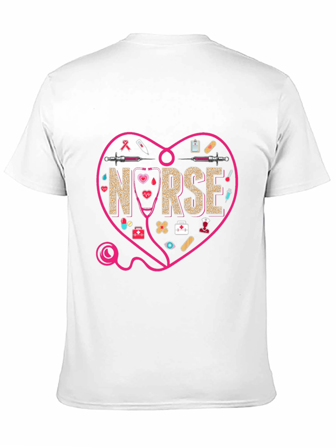 Nurse Heart Graphic T-Shirt