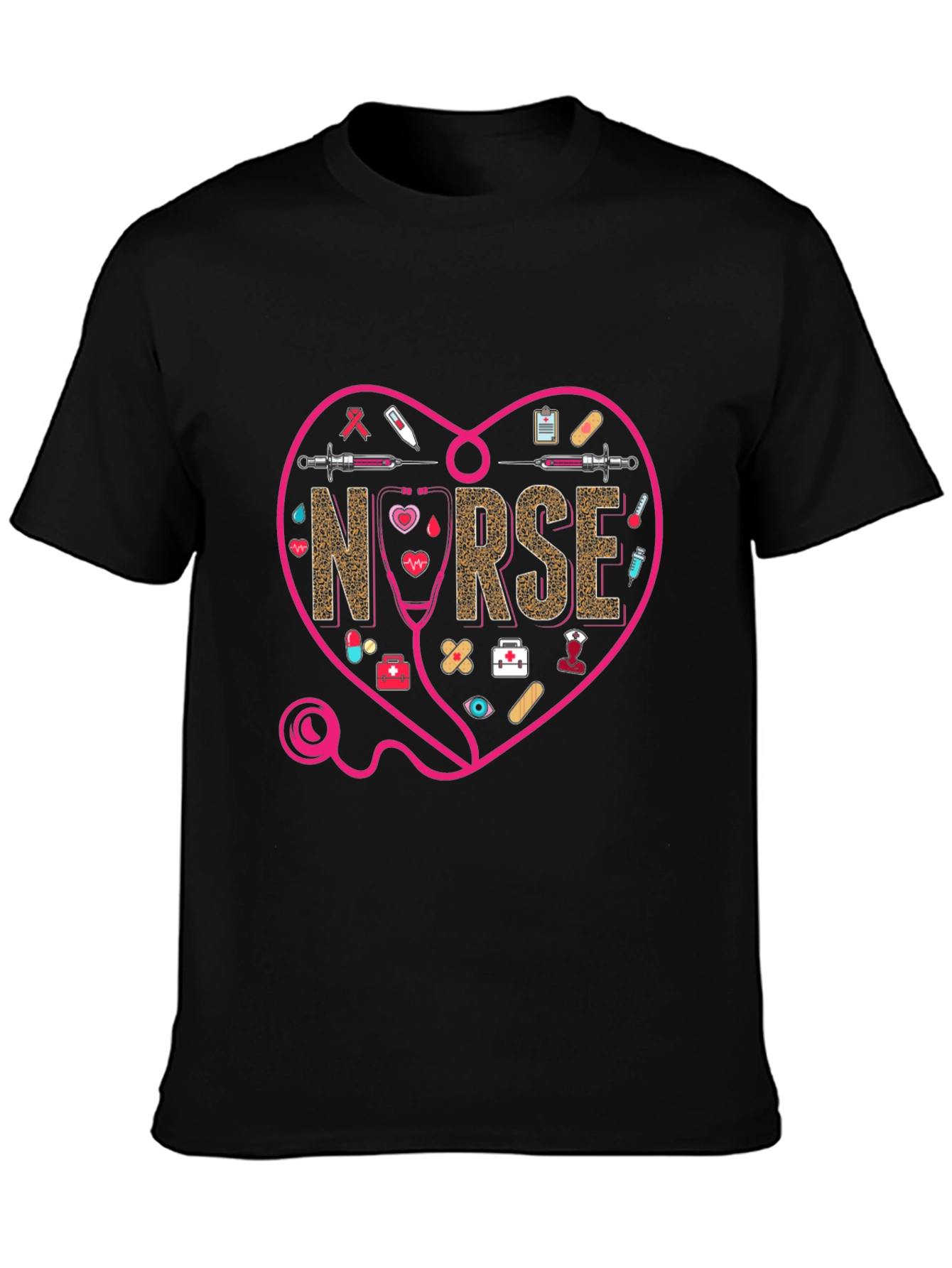 Nurse Heart Graphic T-Shirt