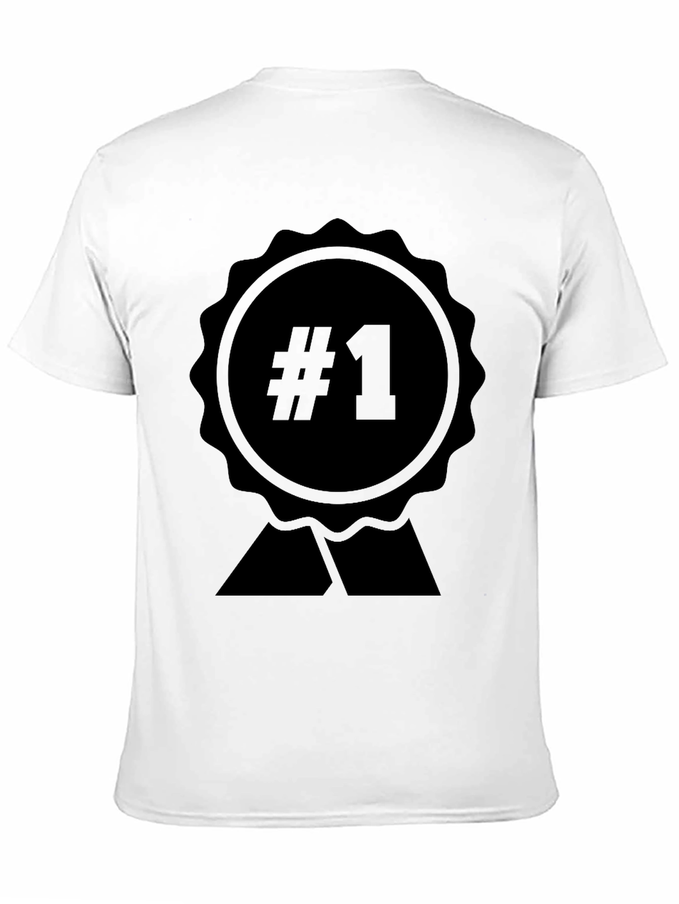 Mens #1 Graphic Black T-Shirt
