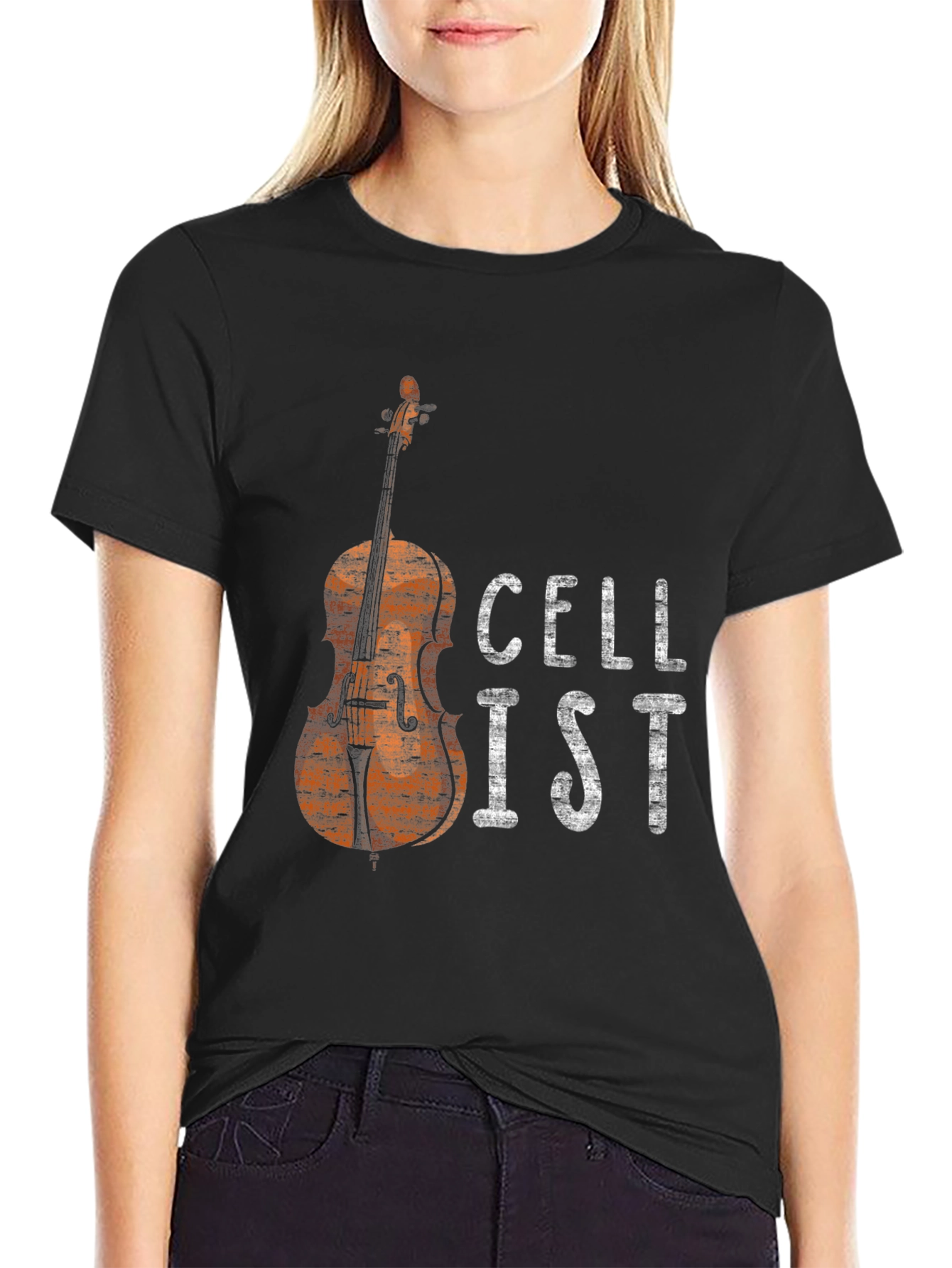 Cellist Graphic Tee - Musician T-Shirt