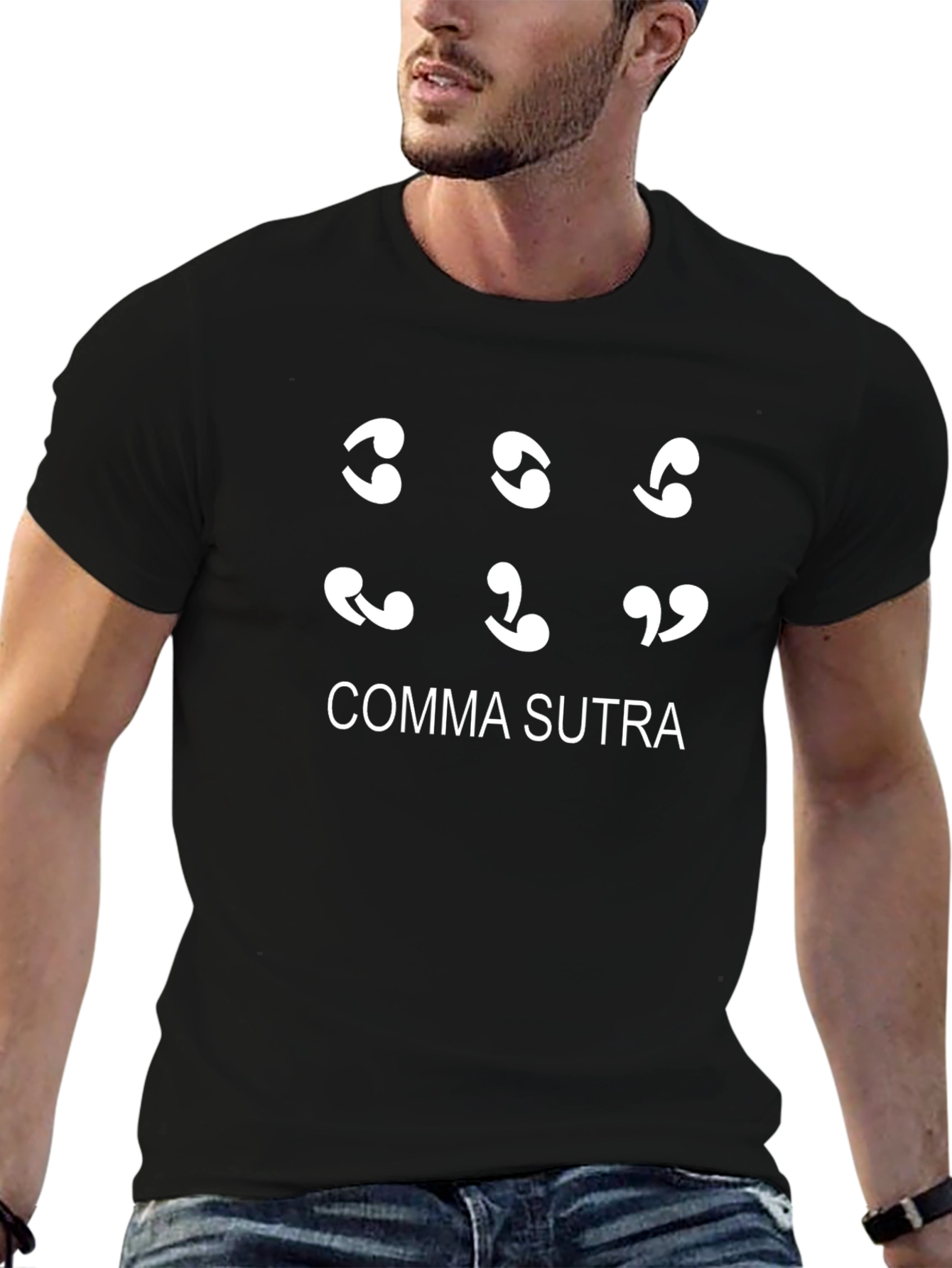 Comma Sutra Graphic Tee - Black