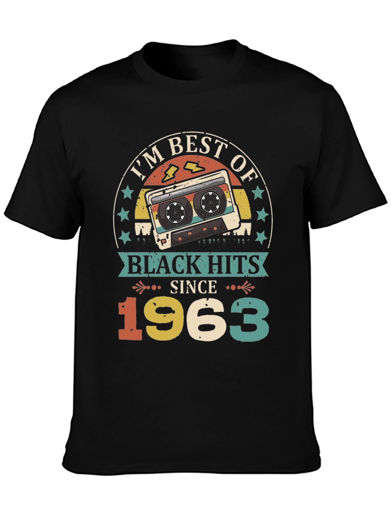 Best of Black Hits Since 1963 Cassette Tape T-Shirt