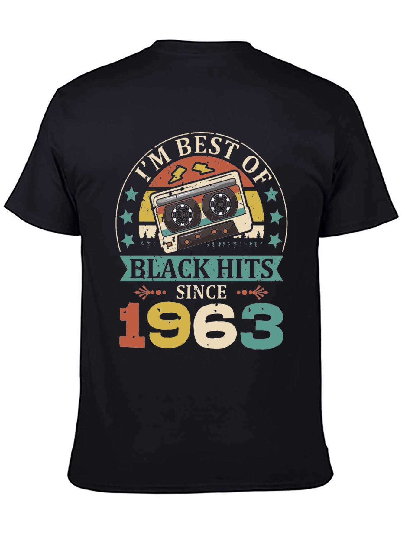 Best of Black Hits Since 1963 Cassette Tape T-Shirt