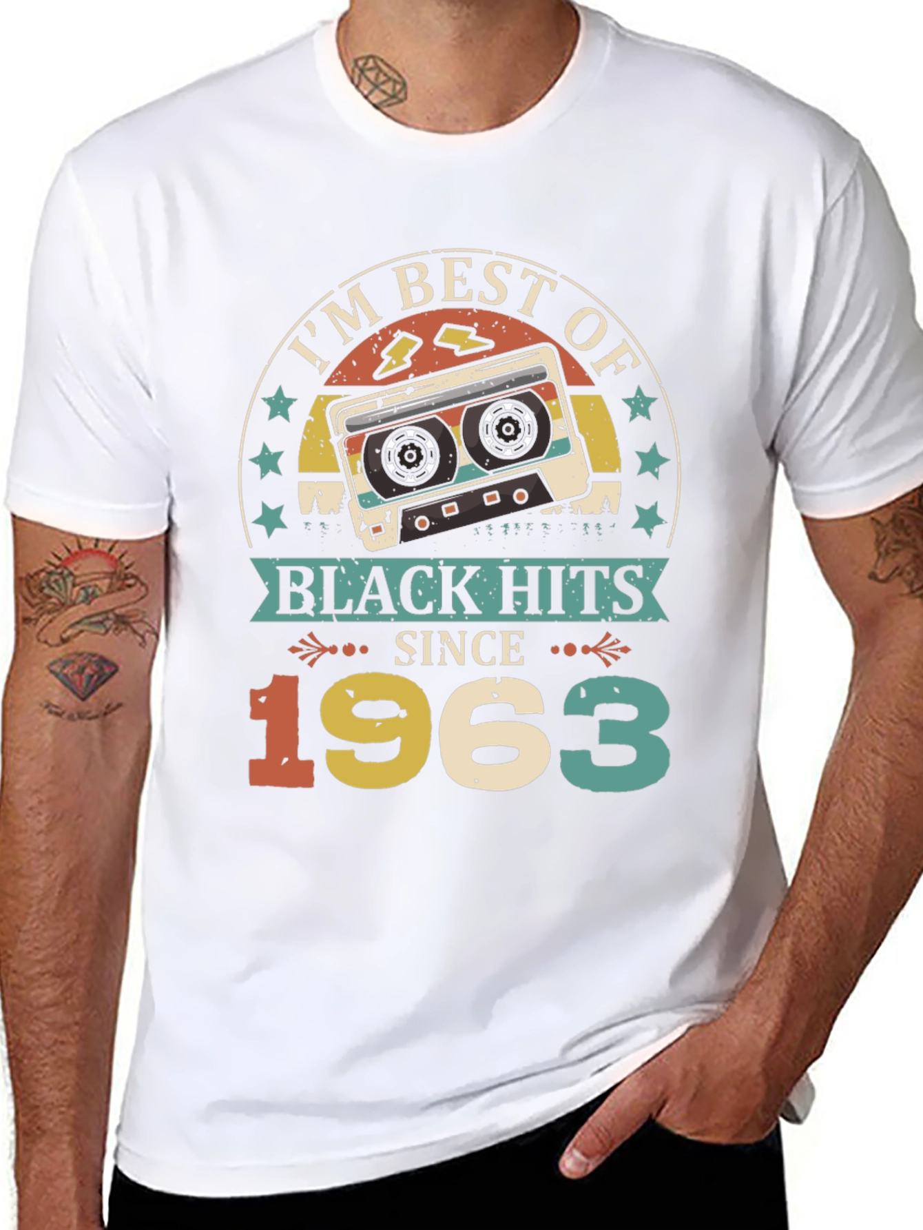 Best of Black Hits Since 1963 Cassette Tape T-Shirt