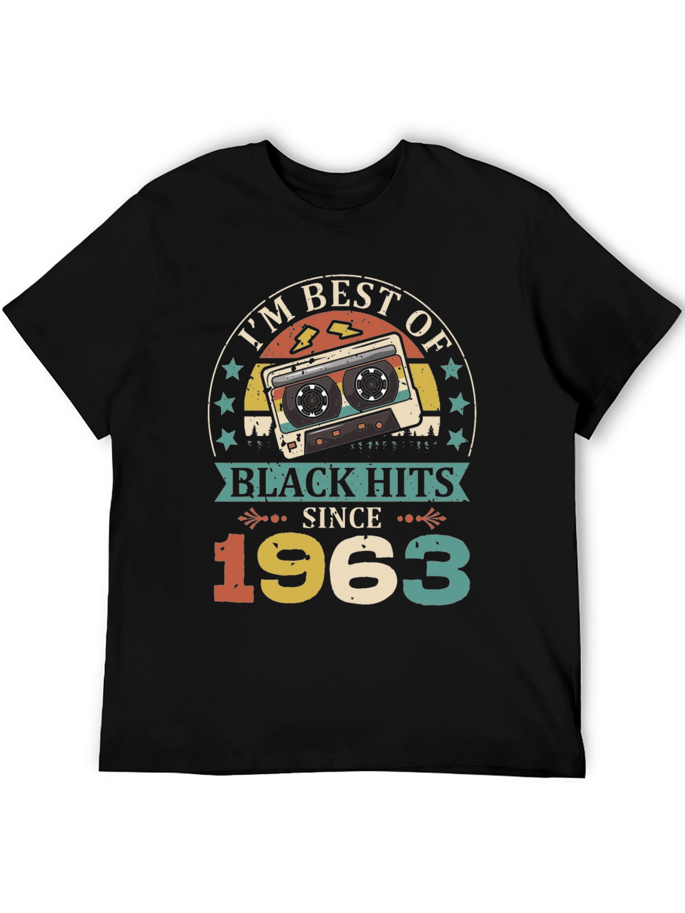 Best of Black Hits Since 1963 Cassette Tape T-Shirt