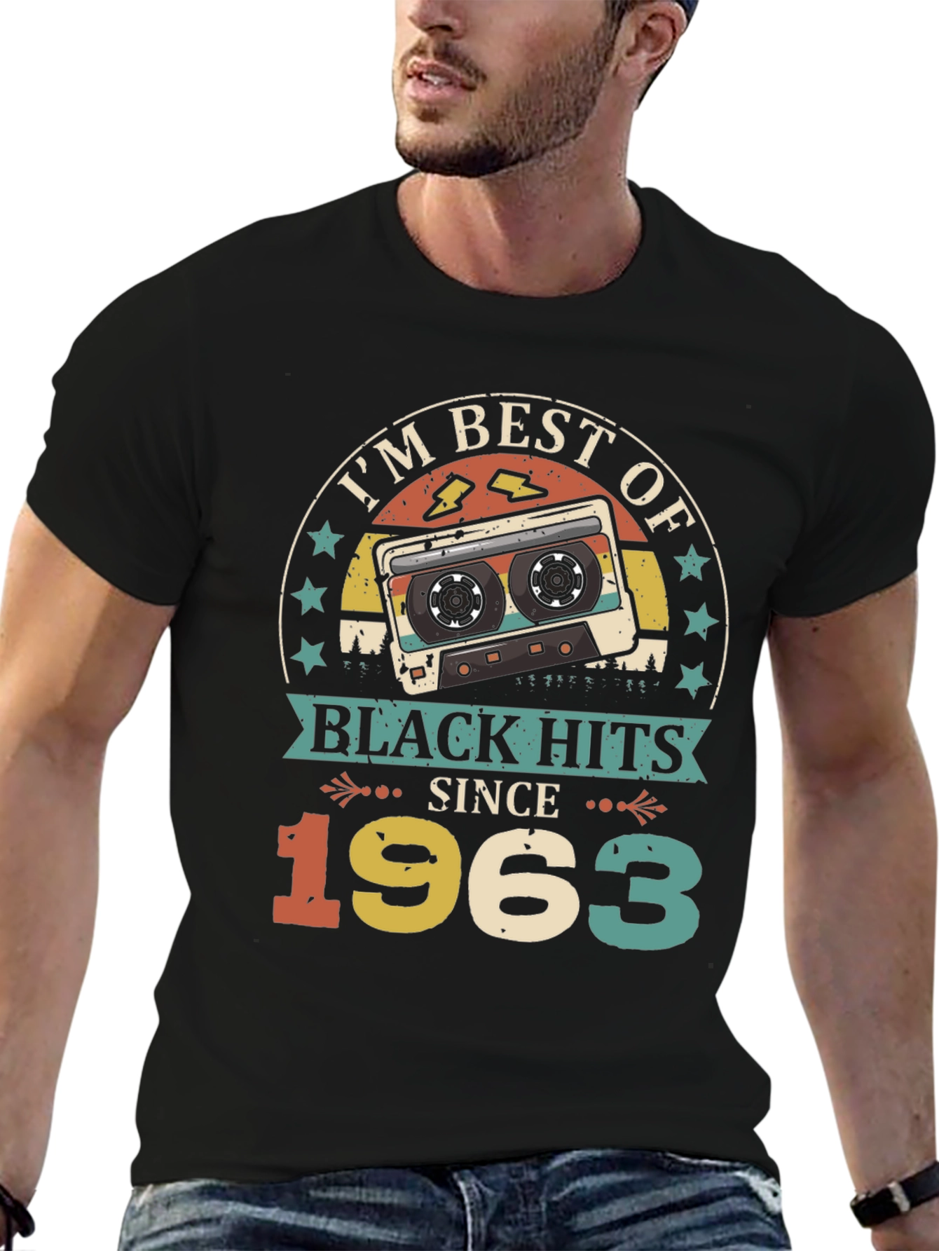 Best of Black Hits Since 1963 Cassette Tape T-Shirt