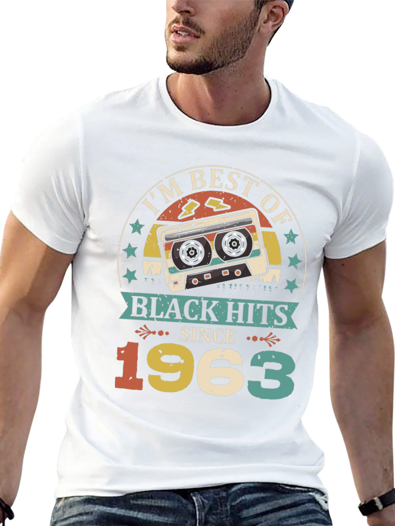 Best of Black Hits Since 1963 Cassette Tape T-Shirt