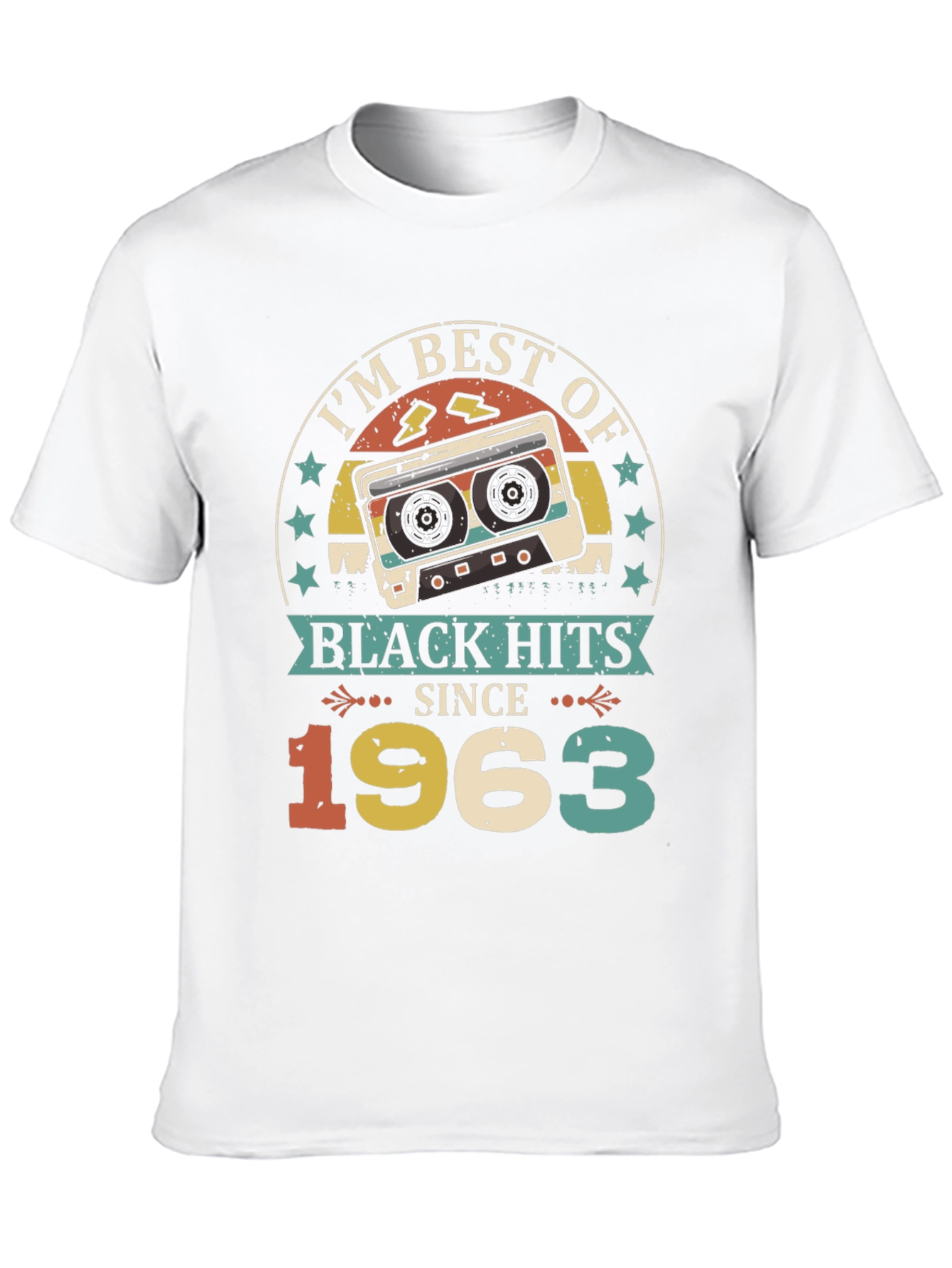 Best of Black Hits Since 1963 Cassette Tape T-Shirt