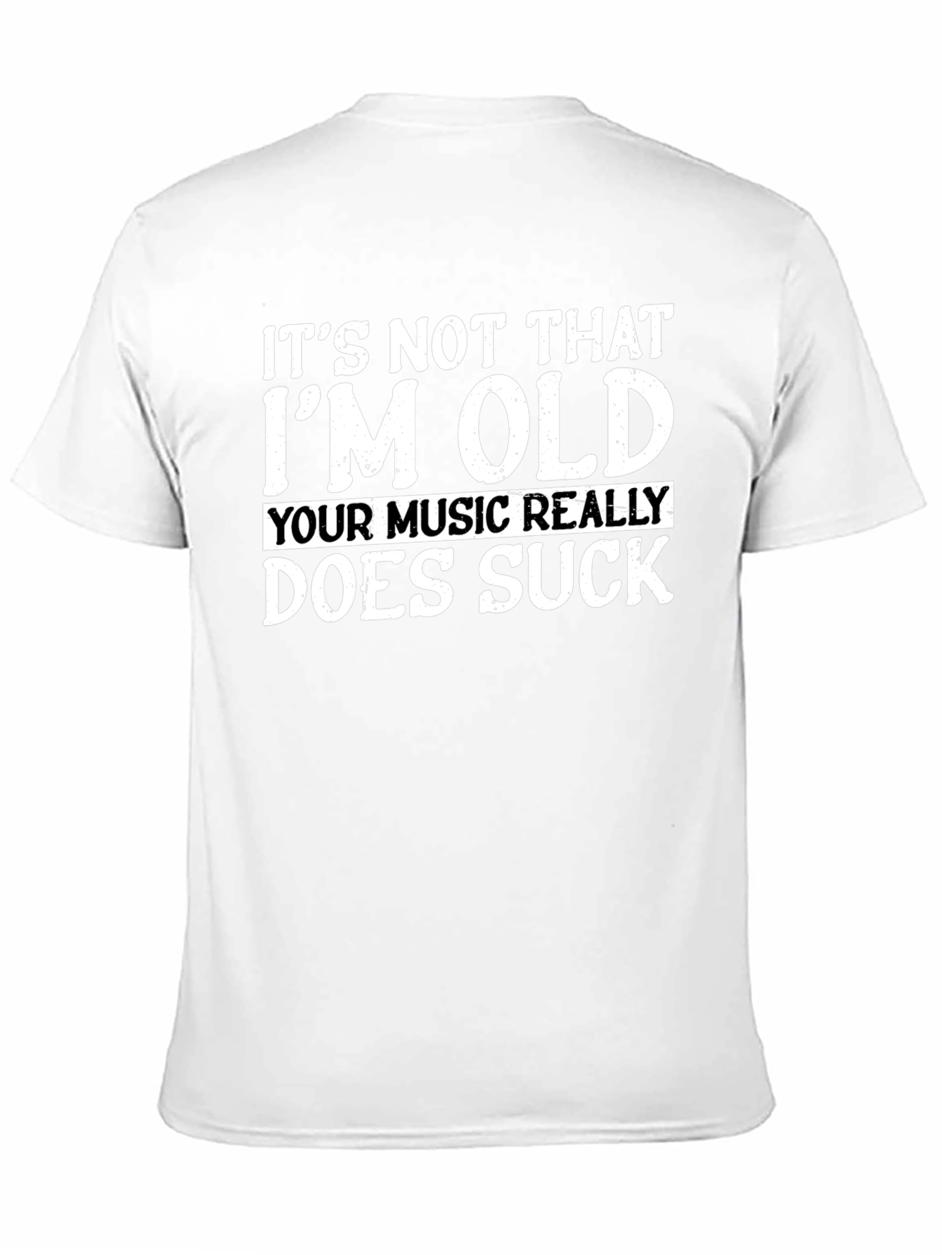 Funny Old Music Sucks Graphic T-Shirt
