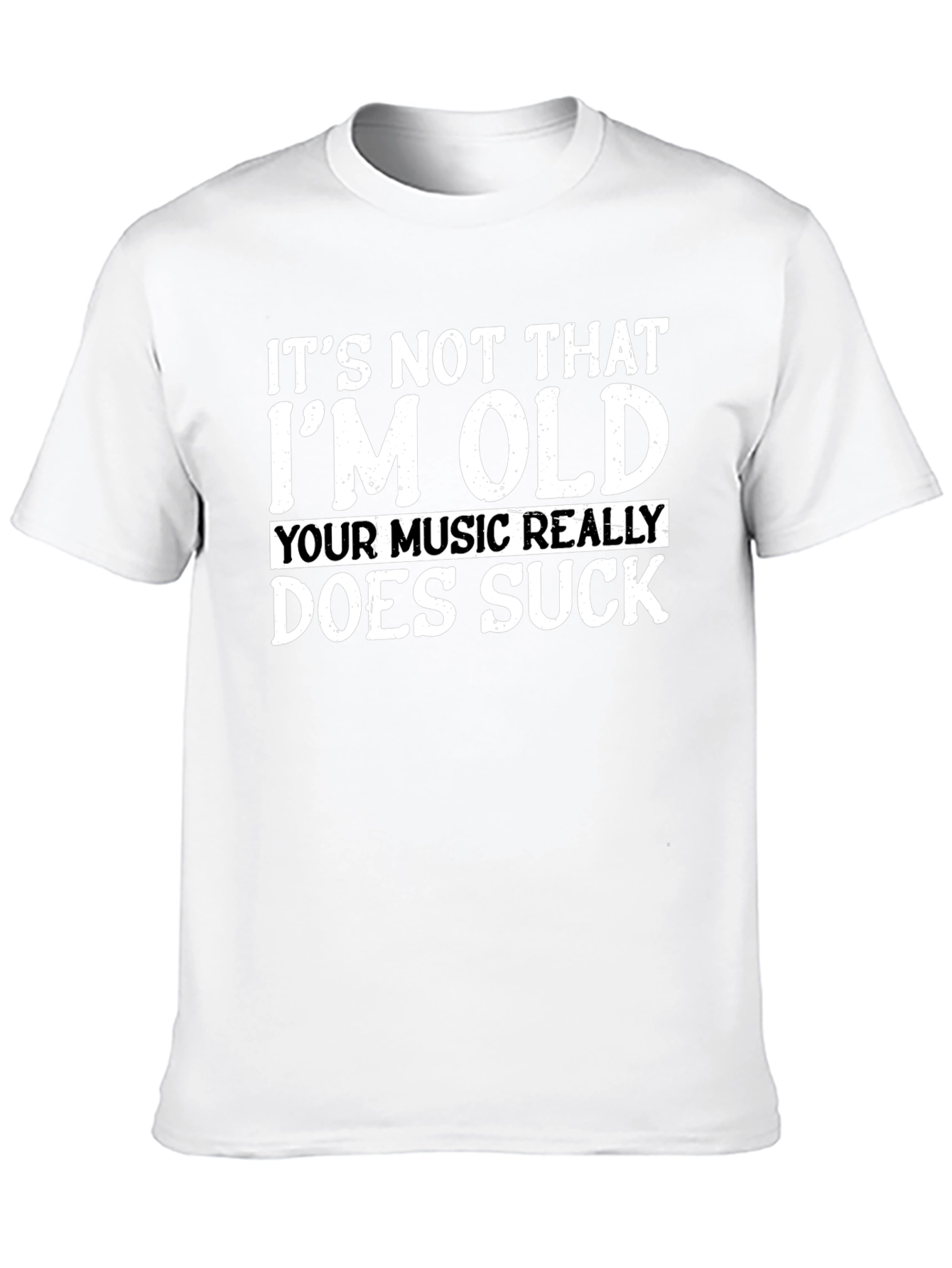Funny Old Music Sucks Graphic T-Shirt