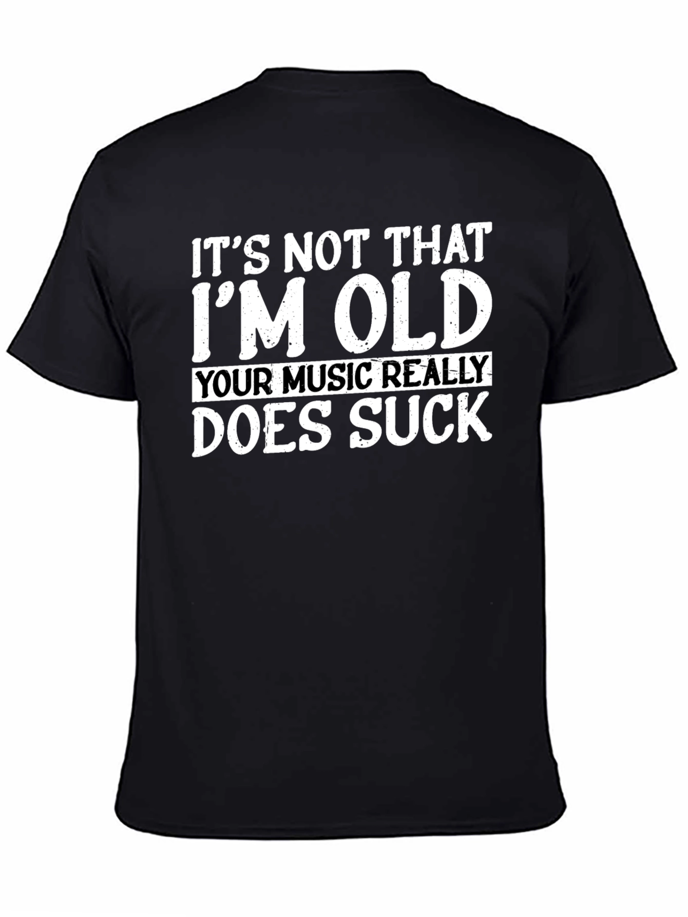 Funny Old Music Sucks Graphic T-Shirt