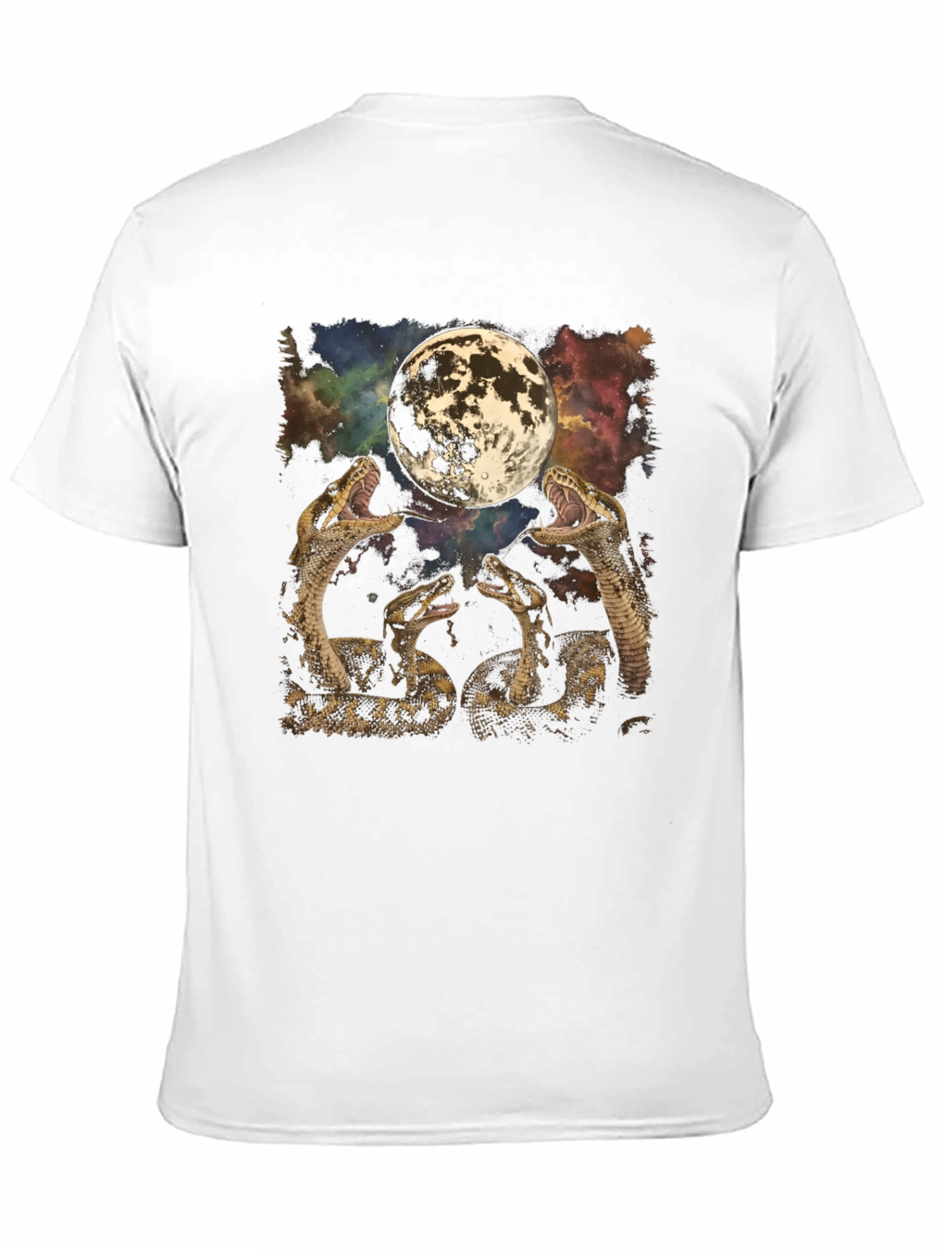 Snakes and Moon Graphic T-Shirt