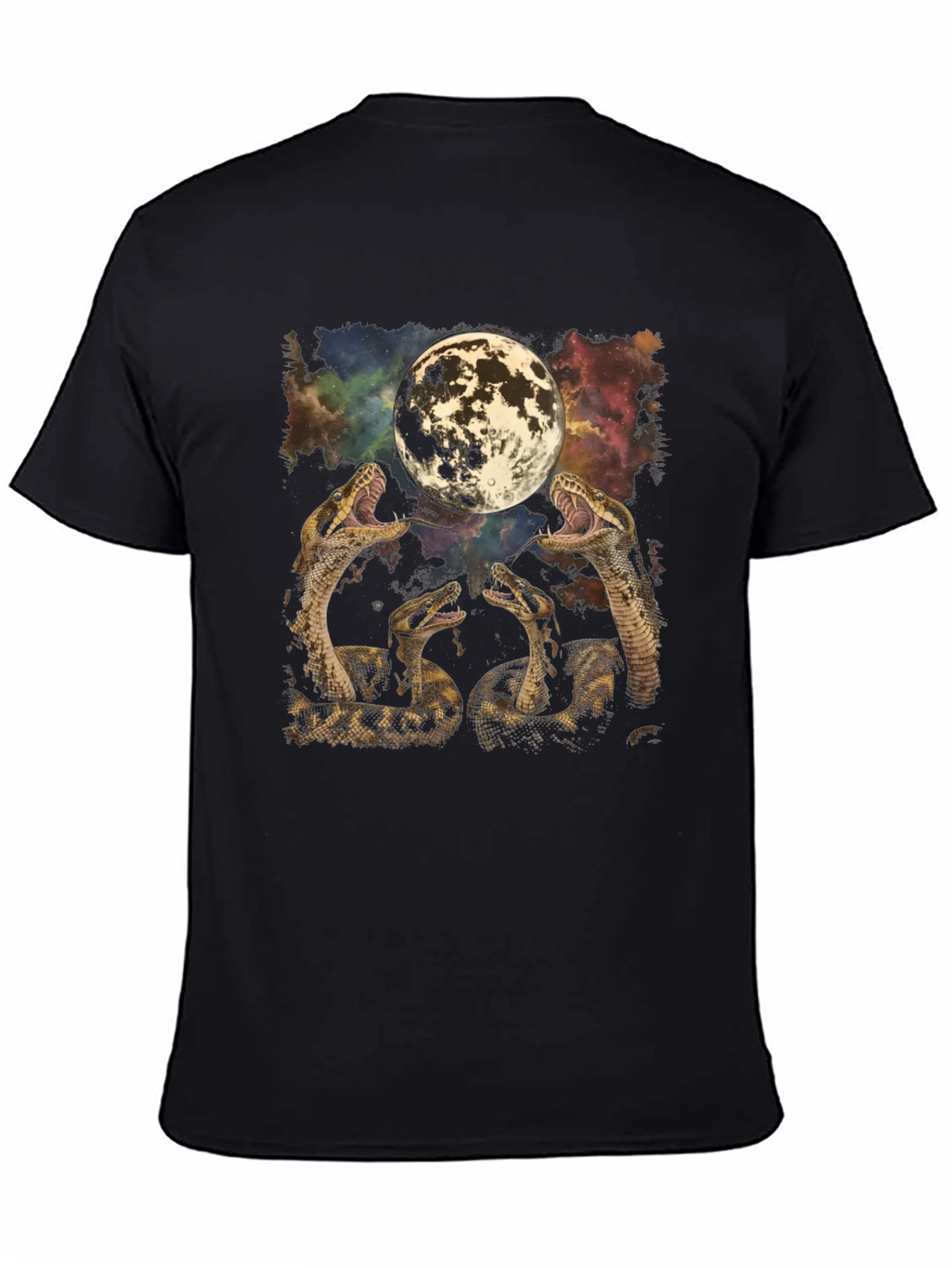 Snakes and Moon Graphic T-Shirt